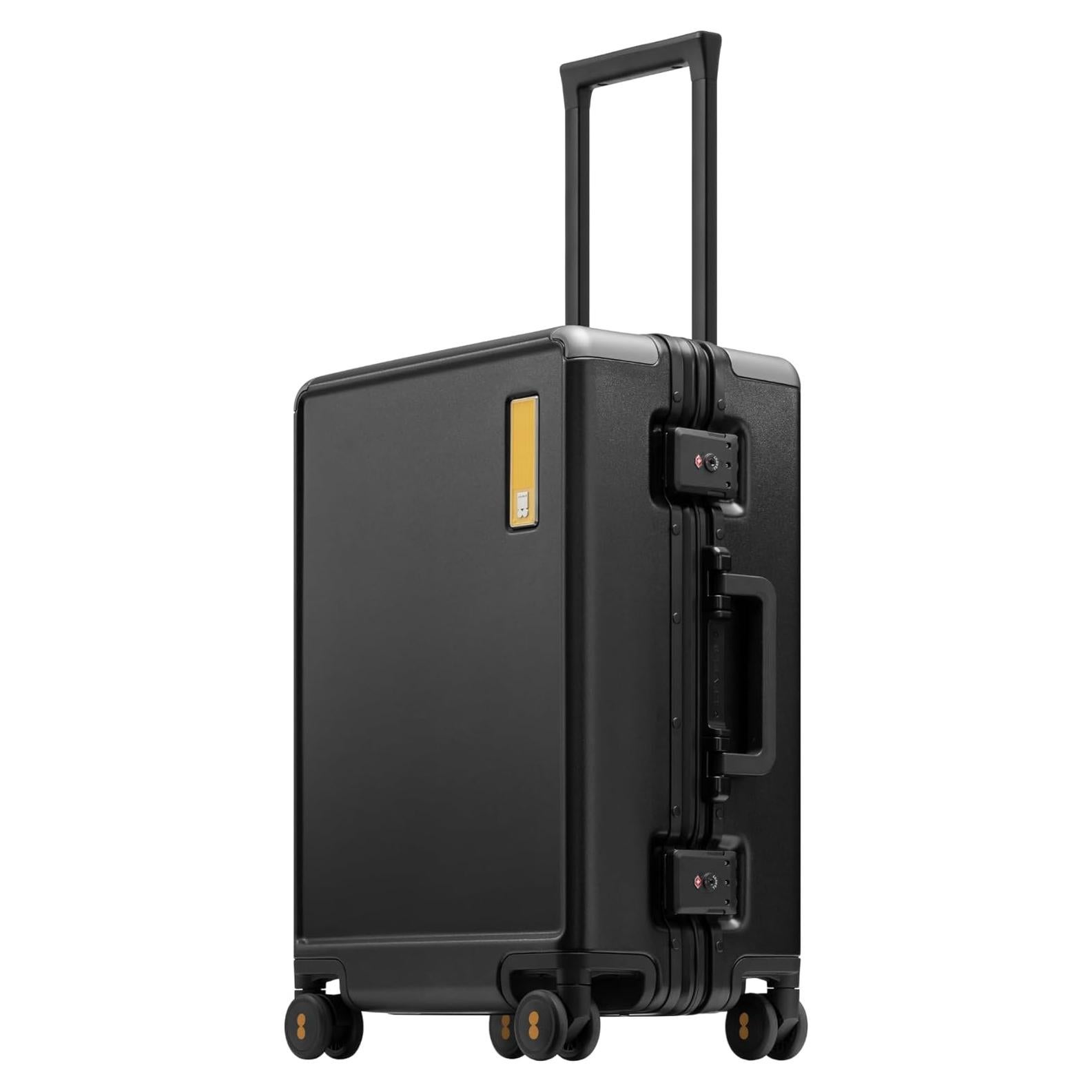 Maleta de Mano LEVEL8 20 Pulgadas Sin Cremallera Negra