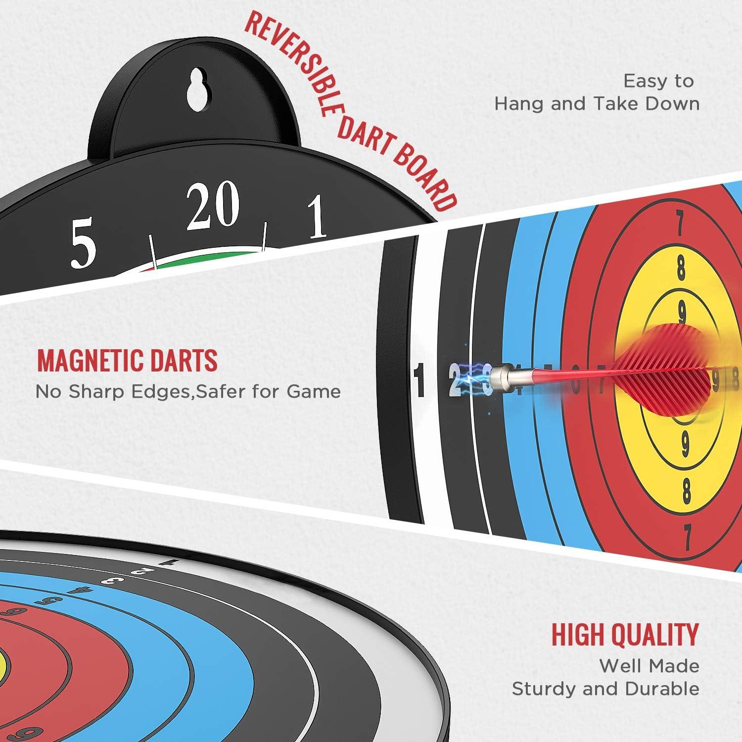 Tablero de Dardos Magnético CUKU - 12 Dardos - Juego Familiar