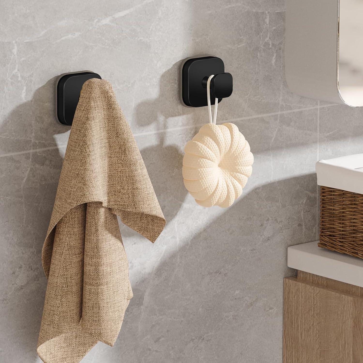 Ganchos de Ventosa BKV Negros 2 Paquete Alta Resistencia