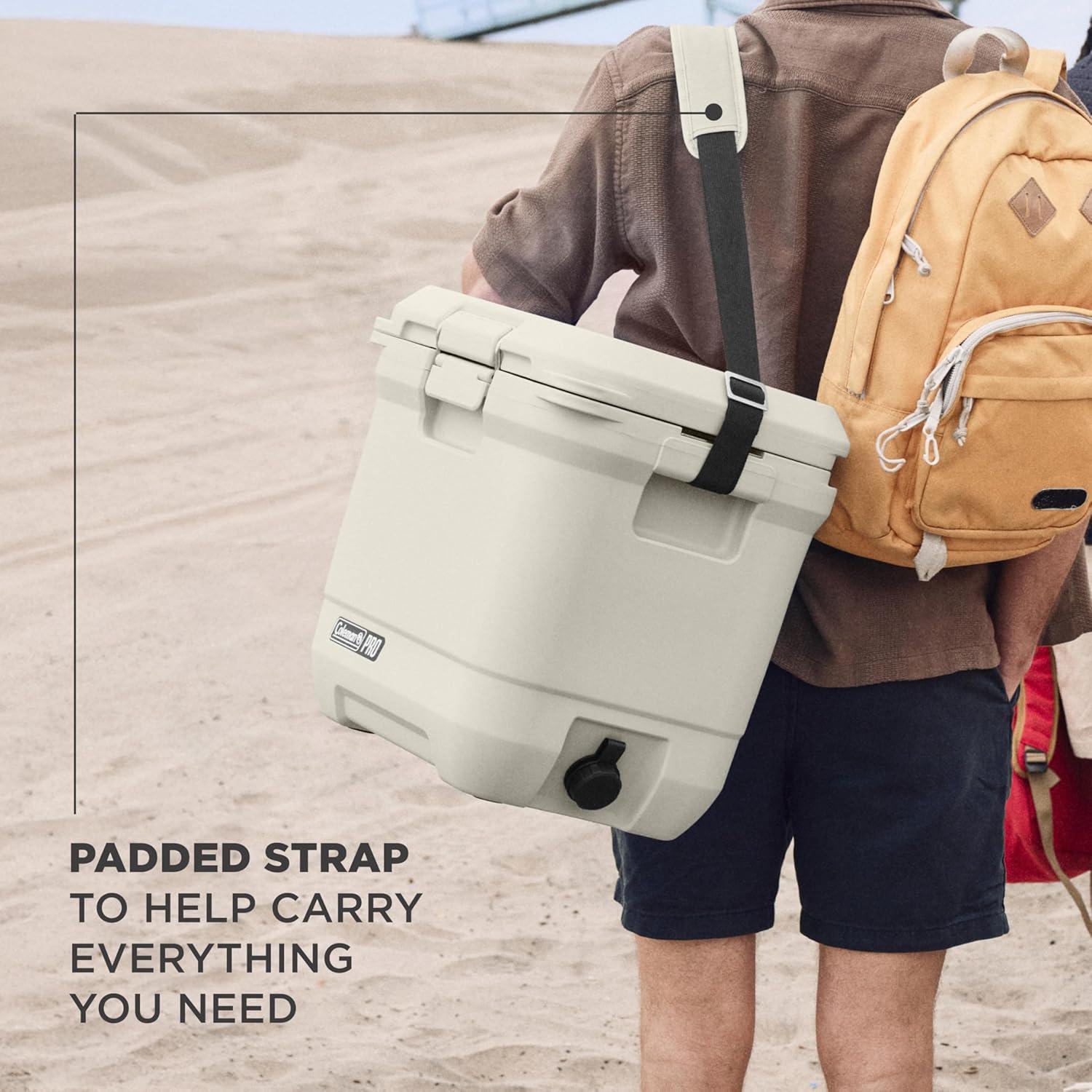 Enfriador Coleman Pro 25qt Azul Aislado 36 Latas 3 Días