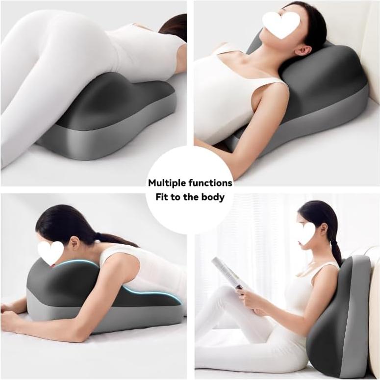 Cojín Ergonómico Genérico YFD para Embarazo Doble-Gris