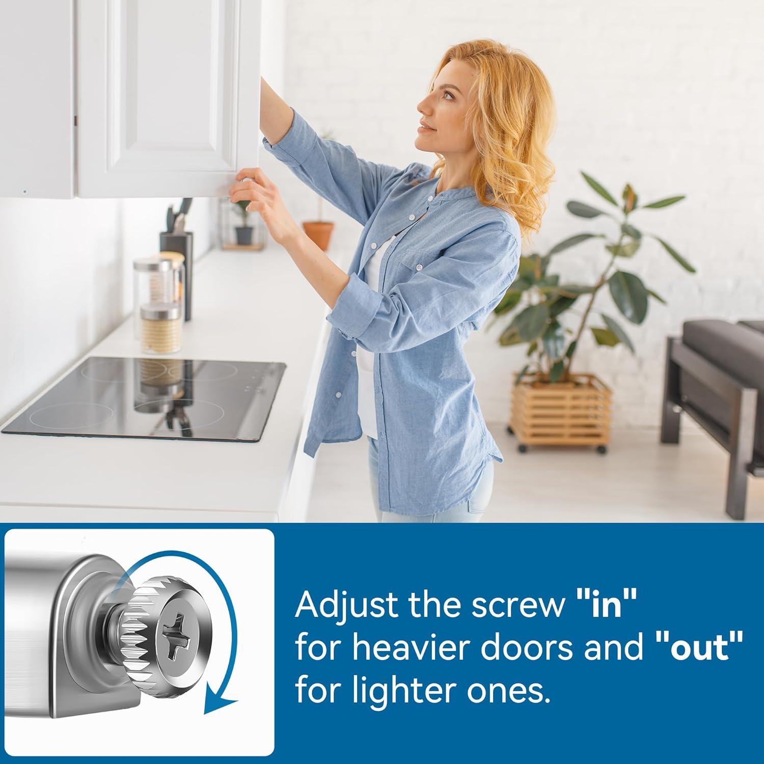 Bisagras de Cierre Suave Hohean - 10 Piezas Plateadas