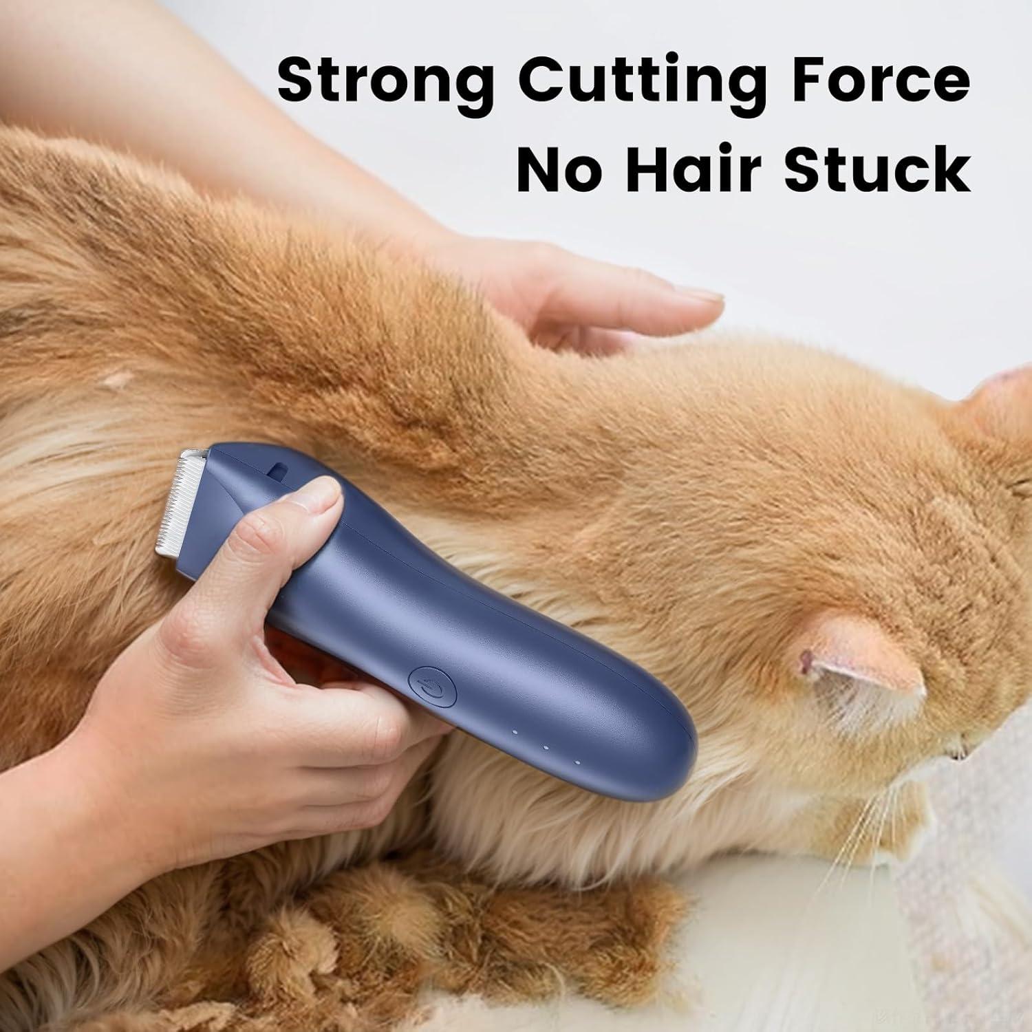 Cortadora de Pelo para Perros Grimgrow Inalámbrica Azul con Luz LED