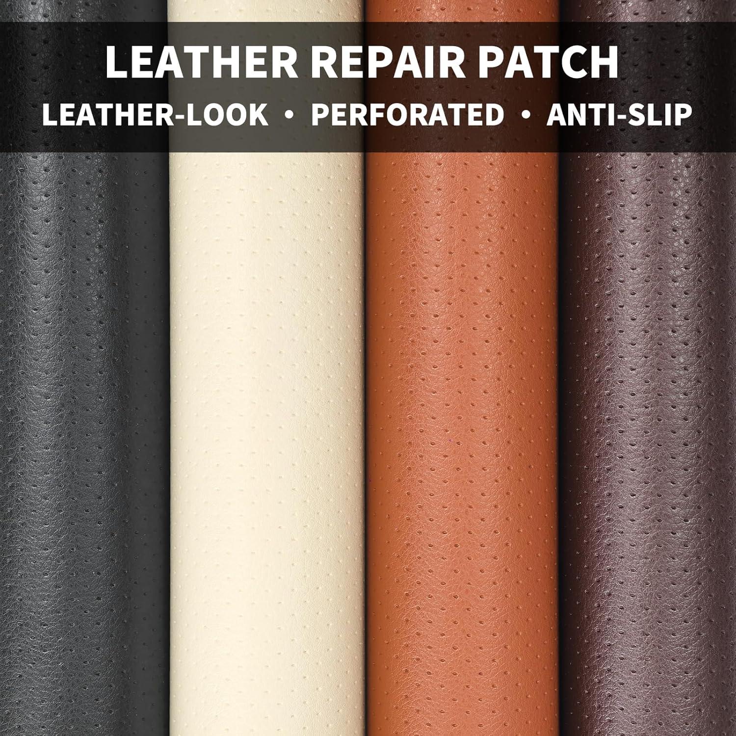 Parche de Reparación de Cuero JuCheng 20x200 cm Beige Autoadhesivo