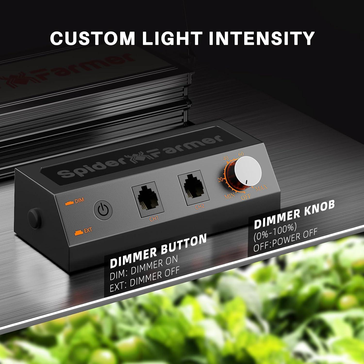 Luz de Cultivo LED Spider Farmer SF1000, 100W, Espectro Completo