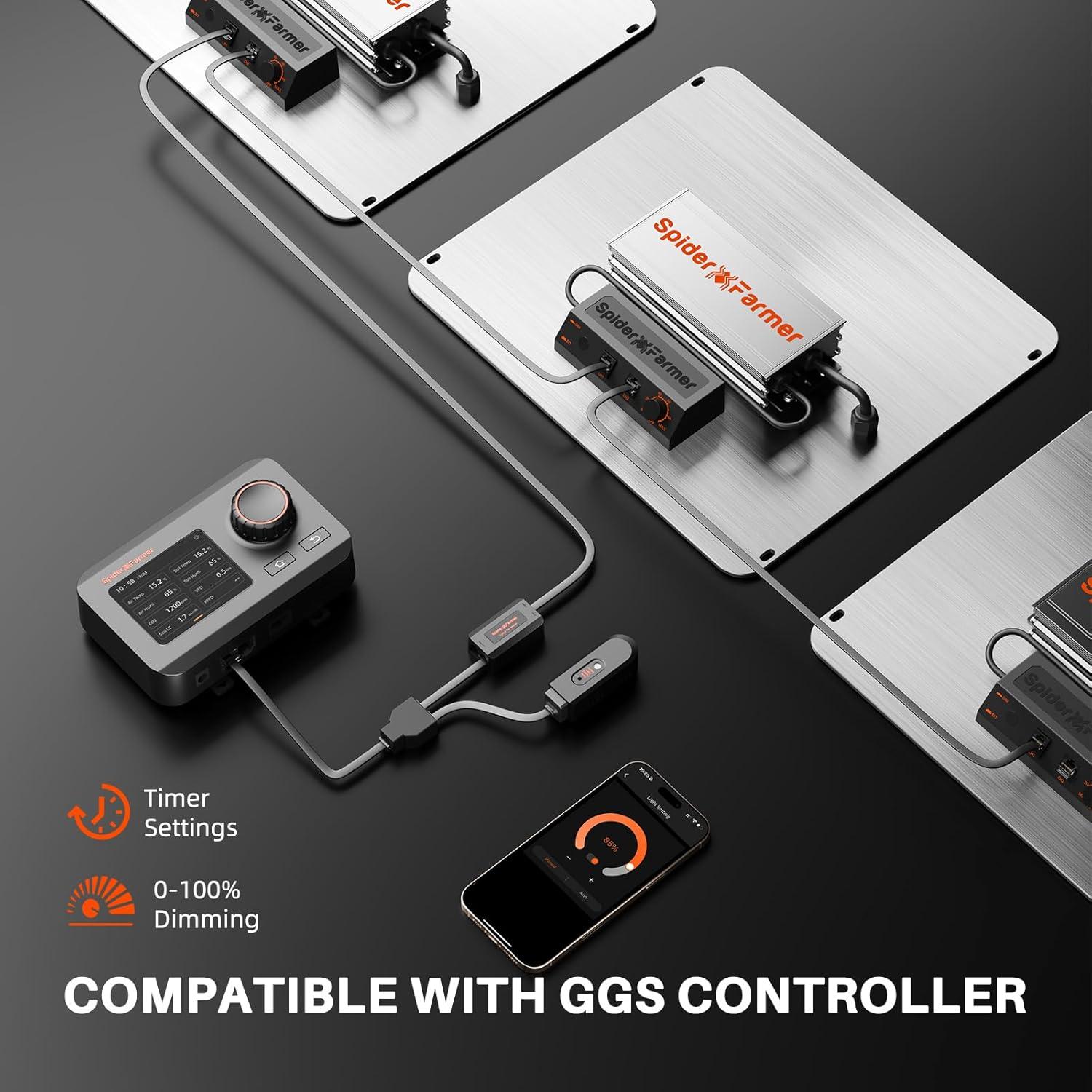 Luz de Cultivo LED Spider Farmer SF1000, 100W, Espectro Completo