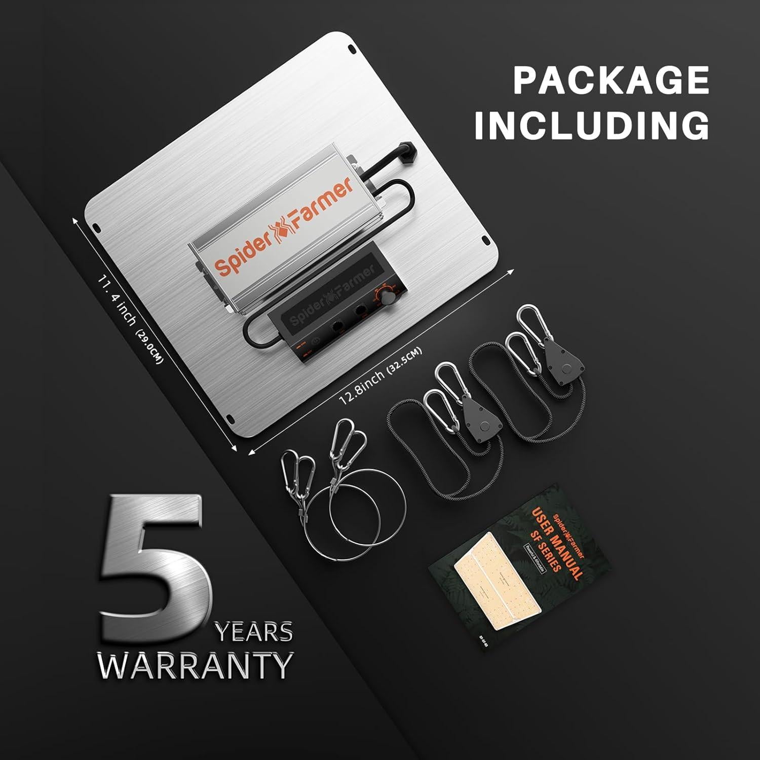 Luz de Cultivo LED Spider Farmer SF1000, 100W, Espectro Completo