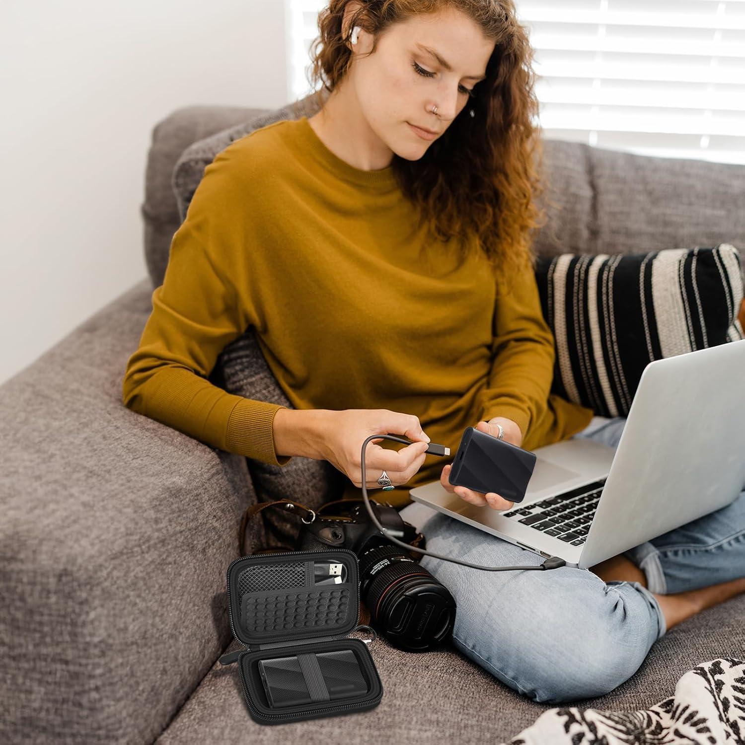 Funda Organizador para SSD Samsung T9/T7 1TB 2TB 4TB Negra