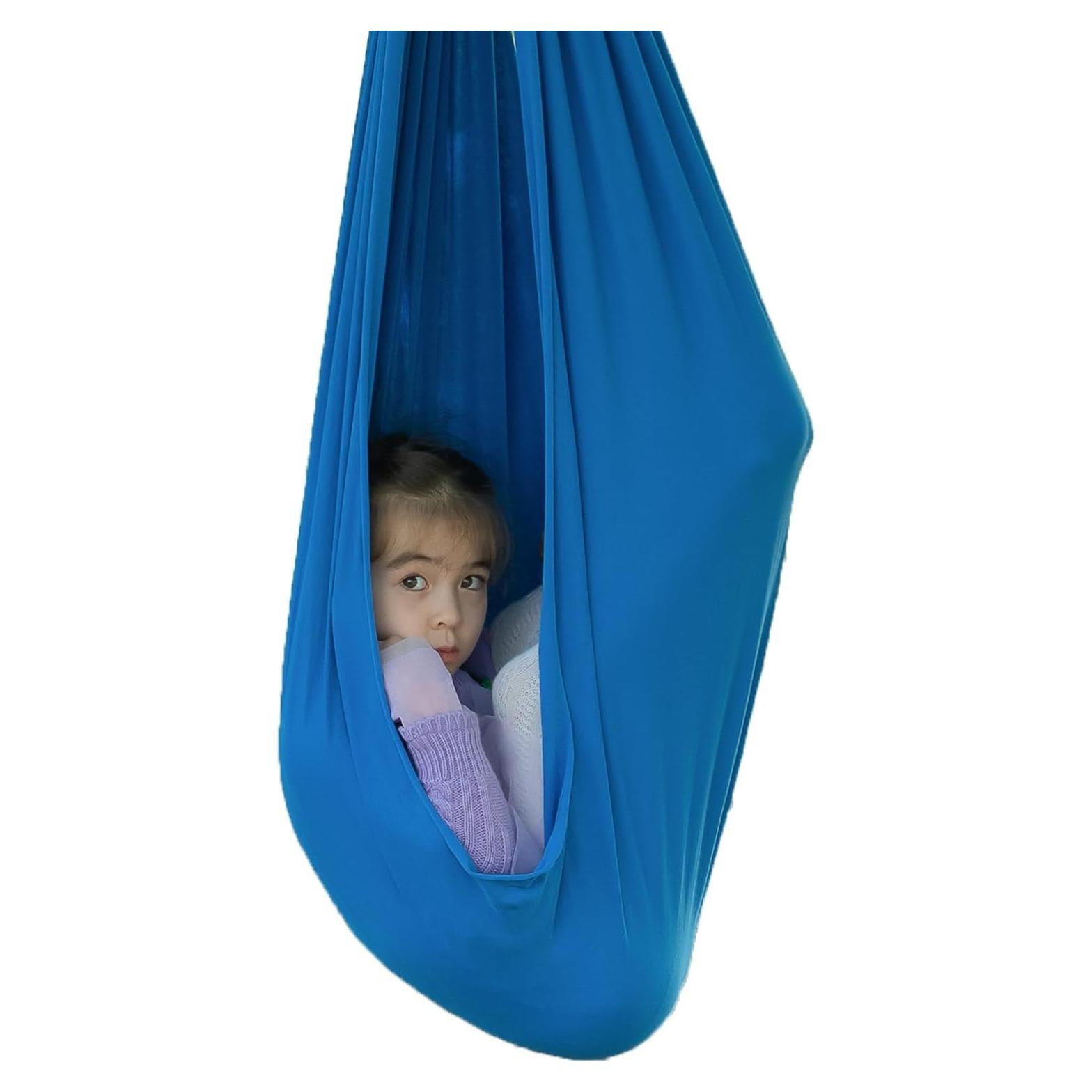 Columpio Terapéutico YAERSI para Niños - Azul, 81.5x81.5 cm