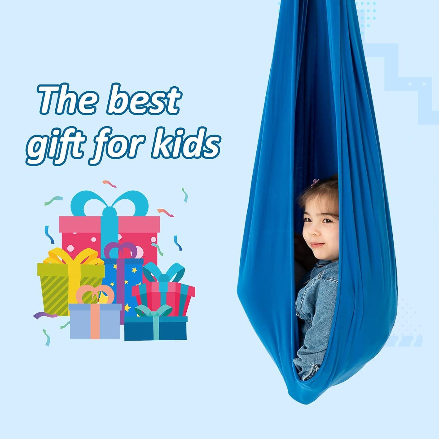 Columpio Terapéutico YAERSI para Niños - Azul, 81.5x81.5 cm