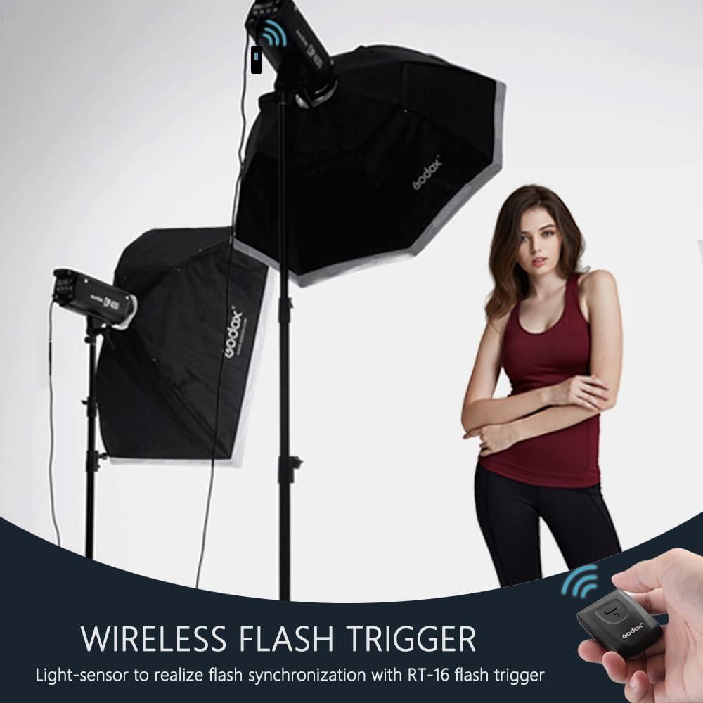 Kit de Flash de Estudio Godox MS300 600W con Softbox y Trípodes