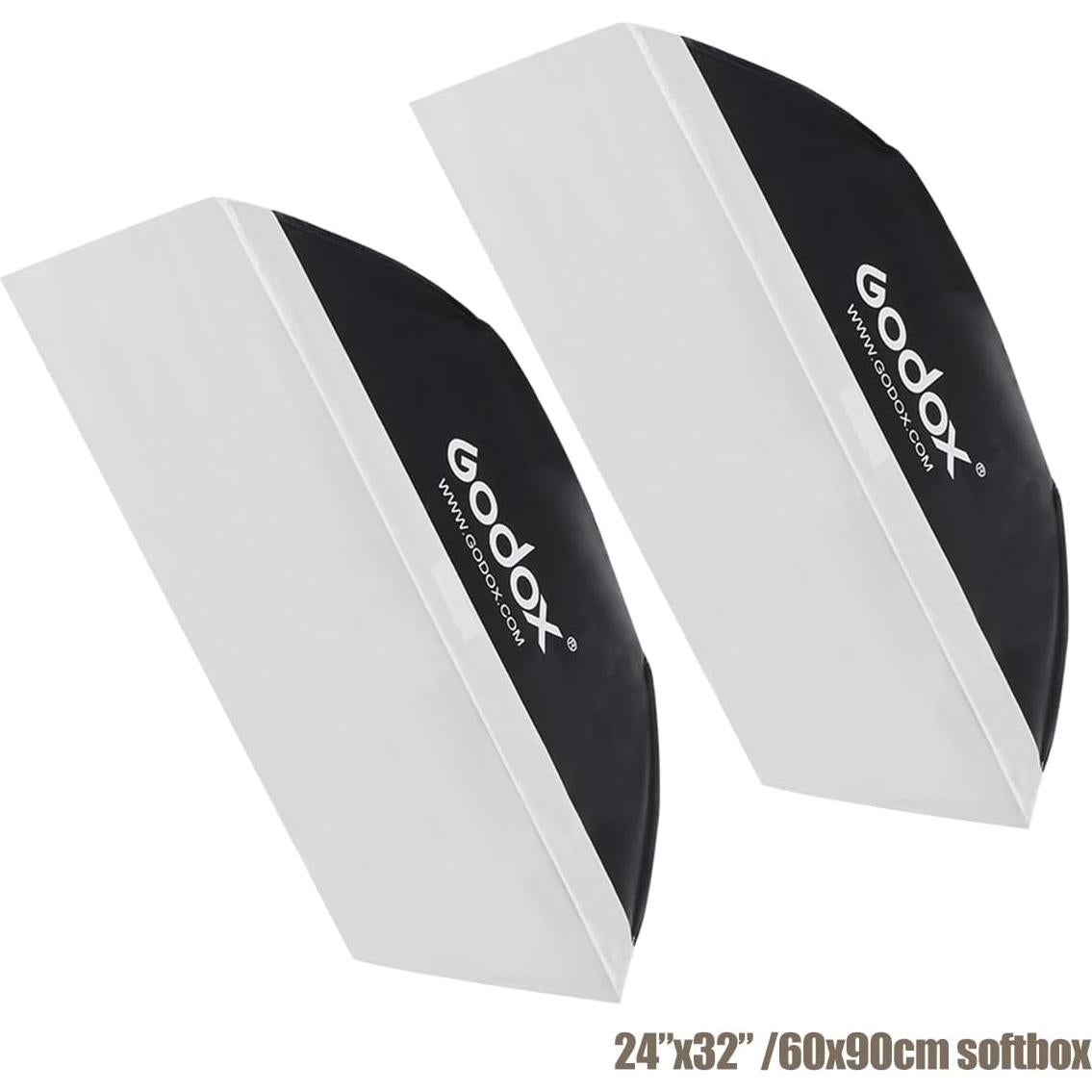 Kit de Flash de Estudio Godox MS300 600W con Softbox y Trípodes