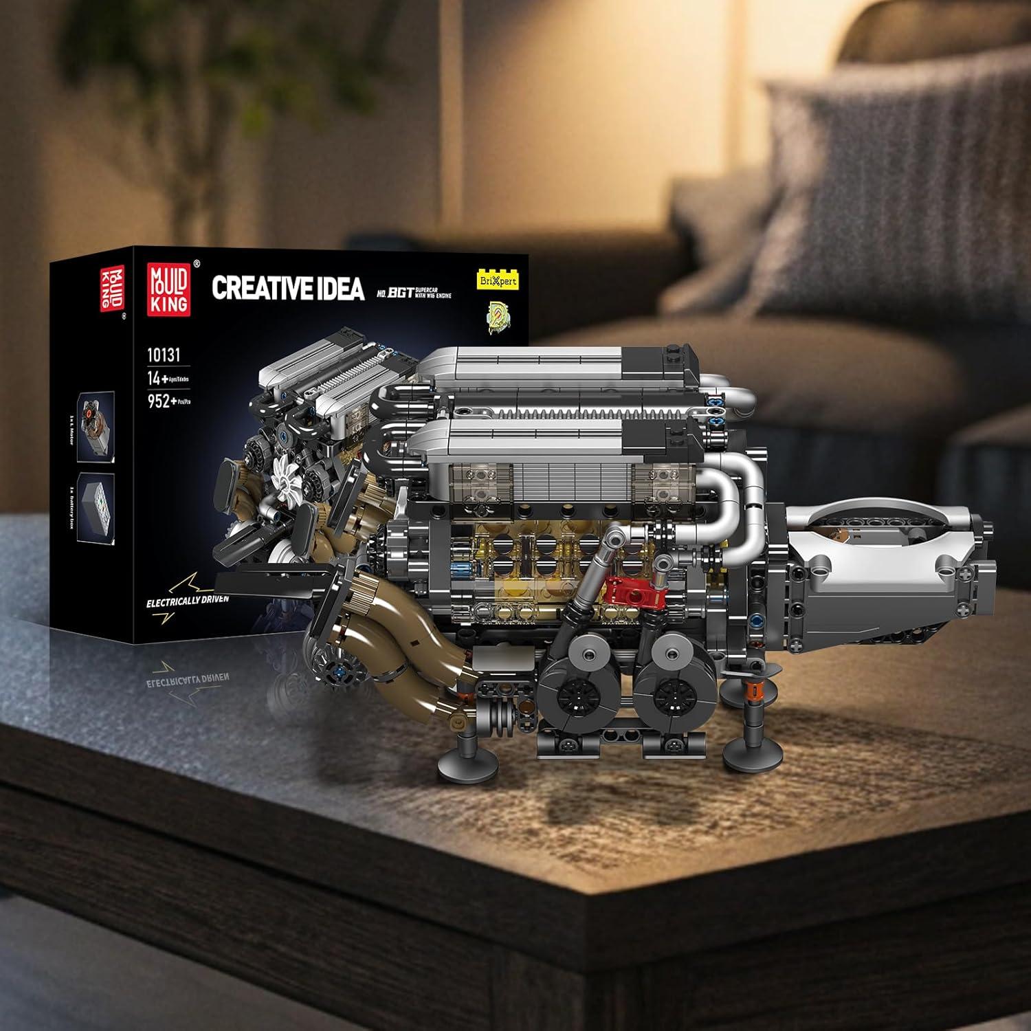 Kit de Bloques Mould King 10131 V8 W16 con Motor y Batería