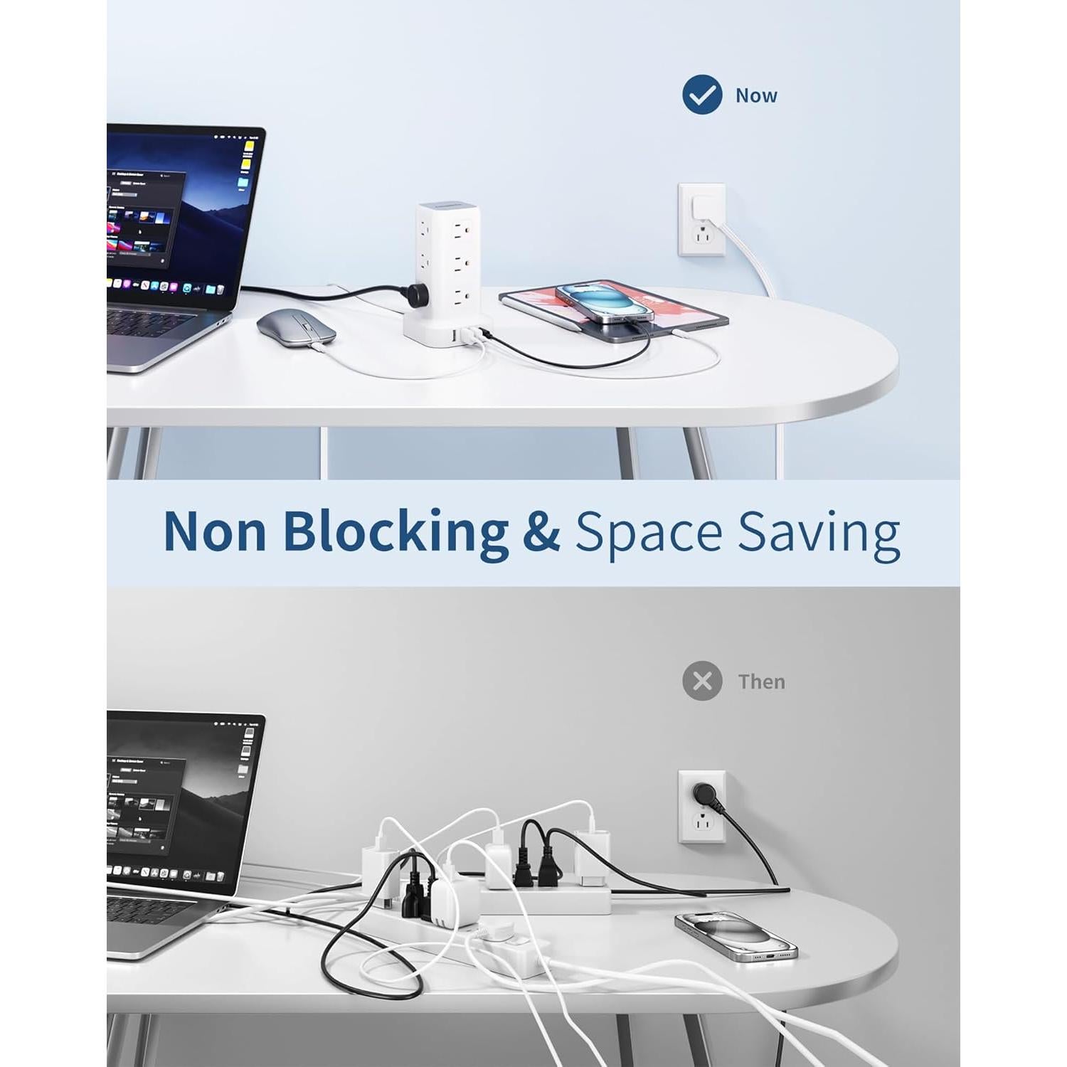 Torre de Regletas SMALLRT 16 EN 1 con 12 Salidas AC y 4 USB