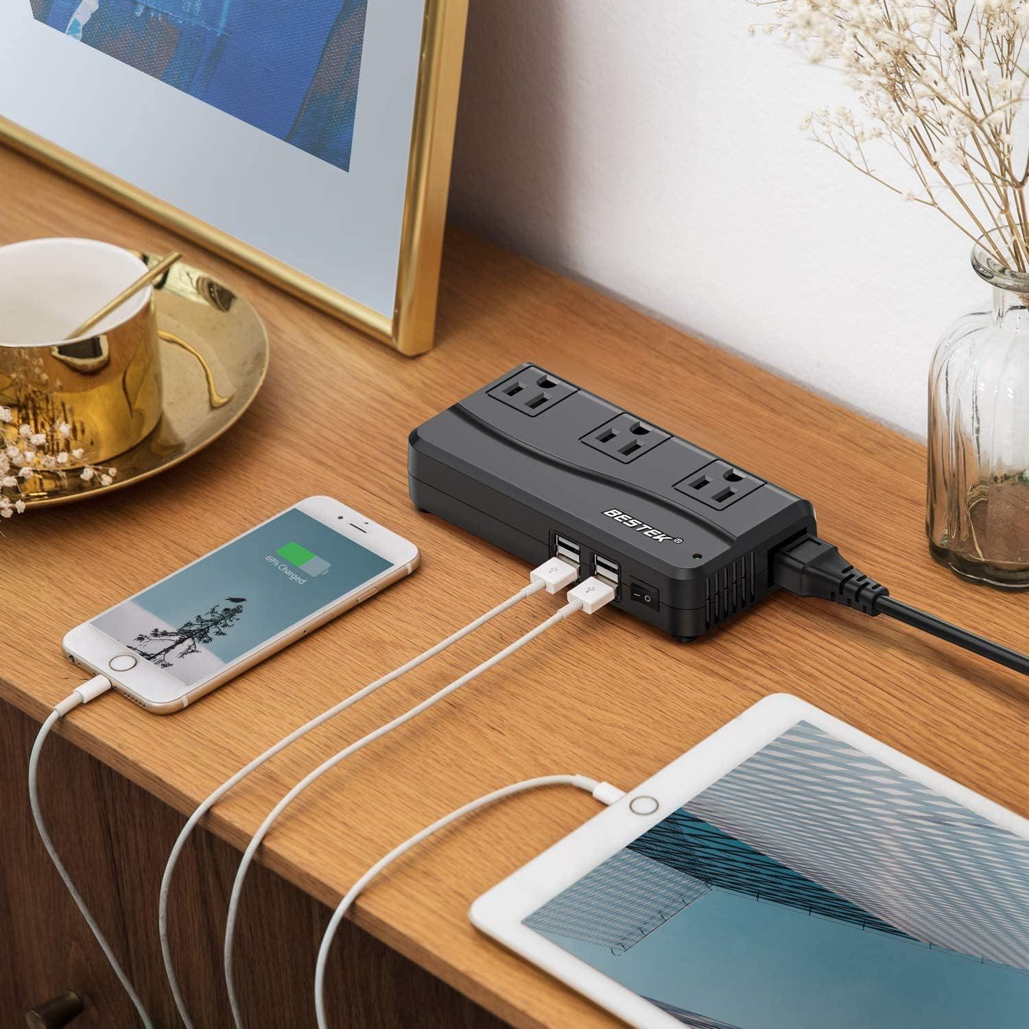 Adaptador de Viaje Universal BESTEK 220V a 110V con USB