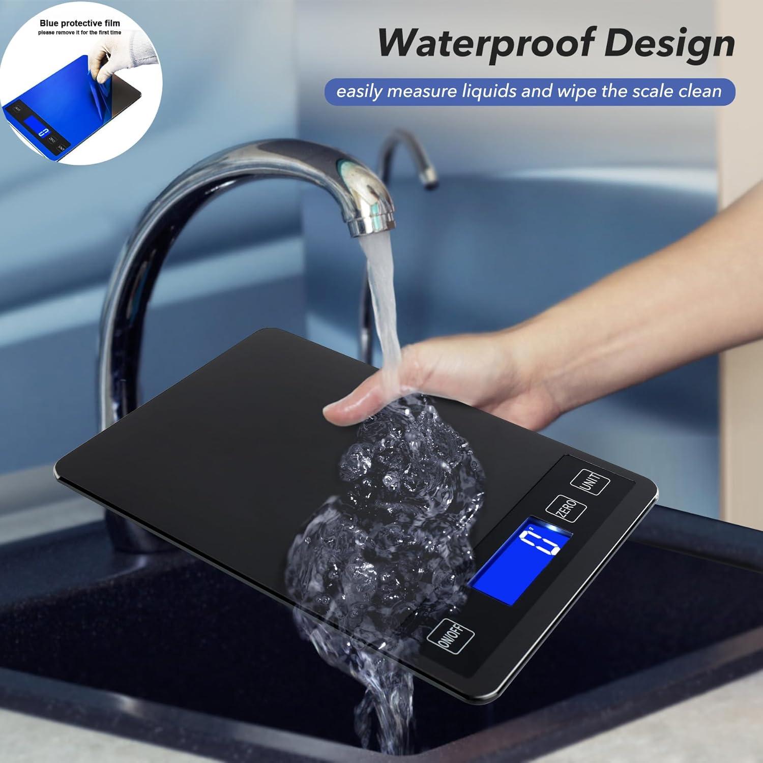 Escala Digital de Cocina VIRENZZO 15kg Acero Inoxidable LCD