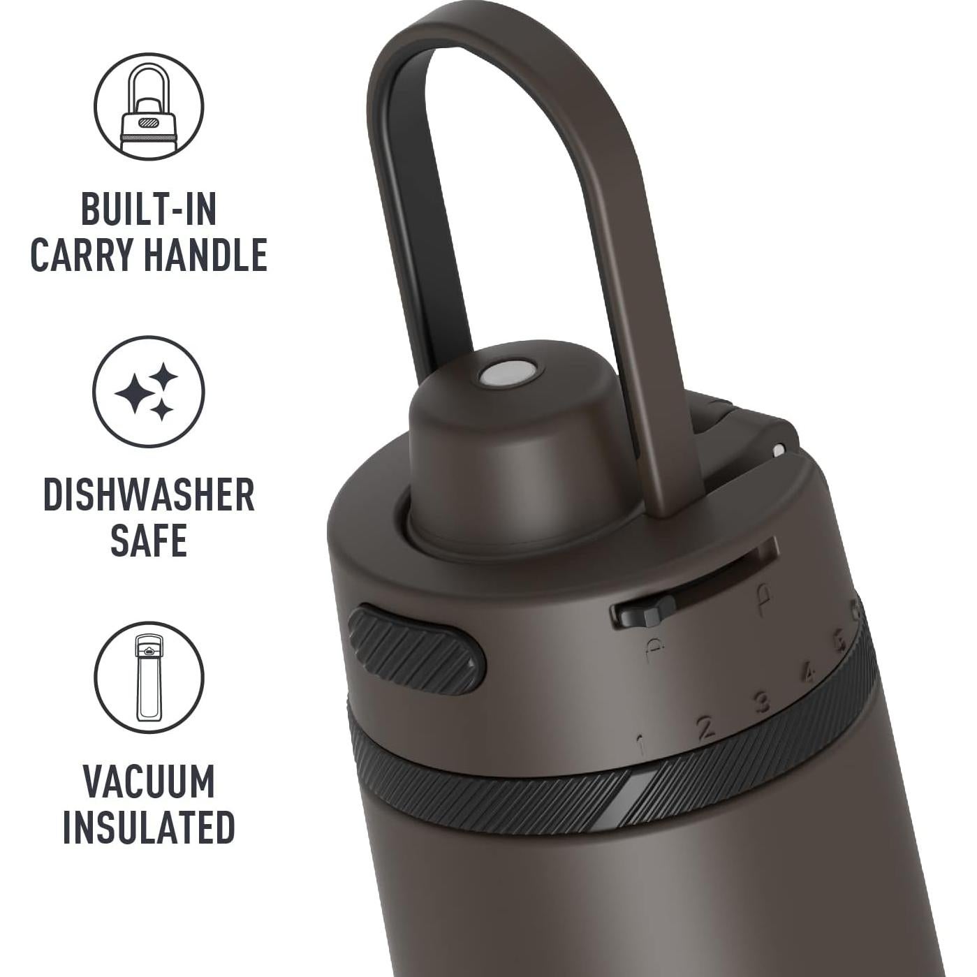 Botella de Hidratación THERMOS Acero Inoxidable 0.68L Negro