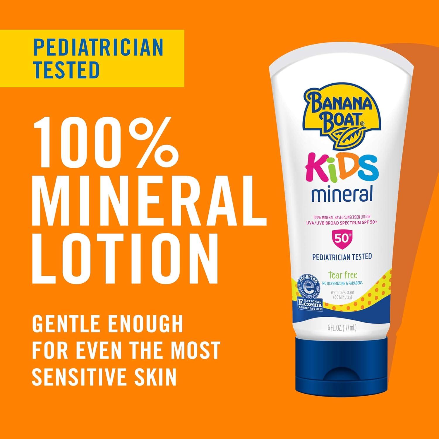 Protector Solar Mineral Banana Boat Niños SPF 50 Paquete Doble