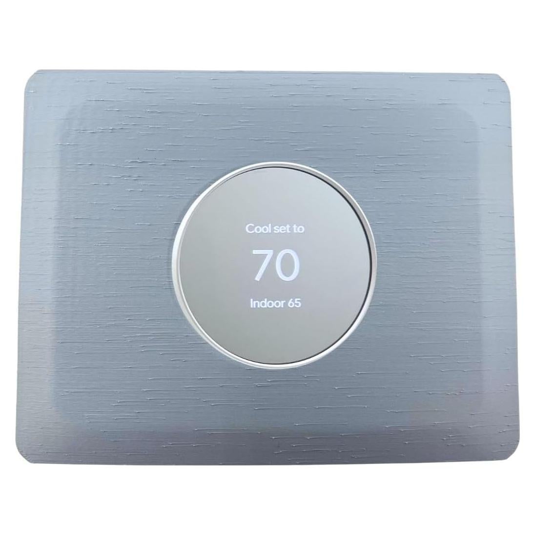 Placa de Pared Rectangular Gris Puerto Adorna One para Termostato Google Nest 2020