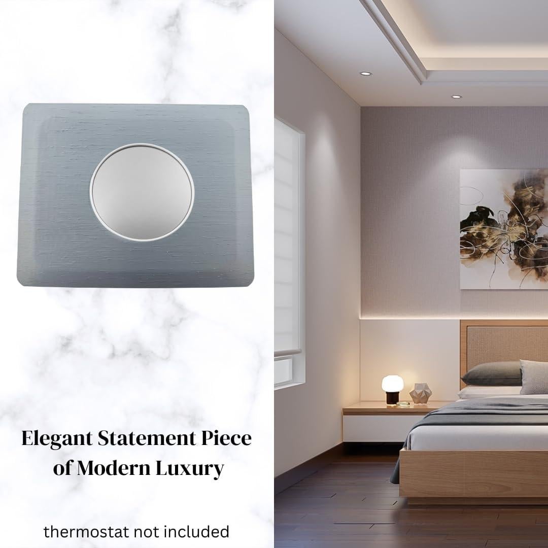 Placa de Pared Rectangular Gris Puerto Adorna One para Termostato Google Nest 2020