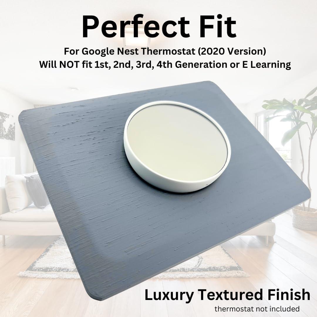 Placa de Pared Rectangular Gris Puerto Adorna One para Termostato Google Nest 2020