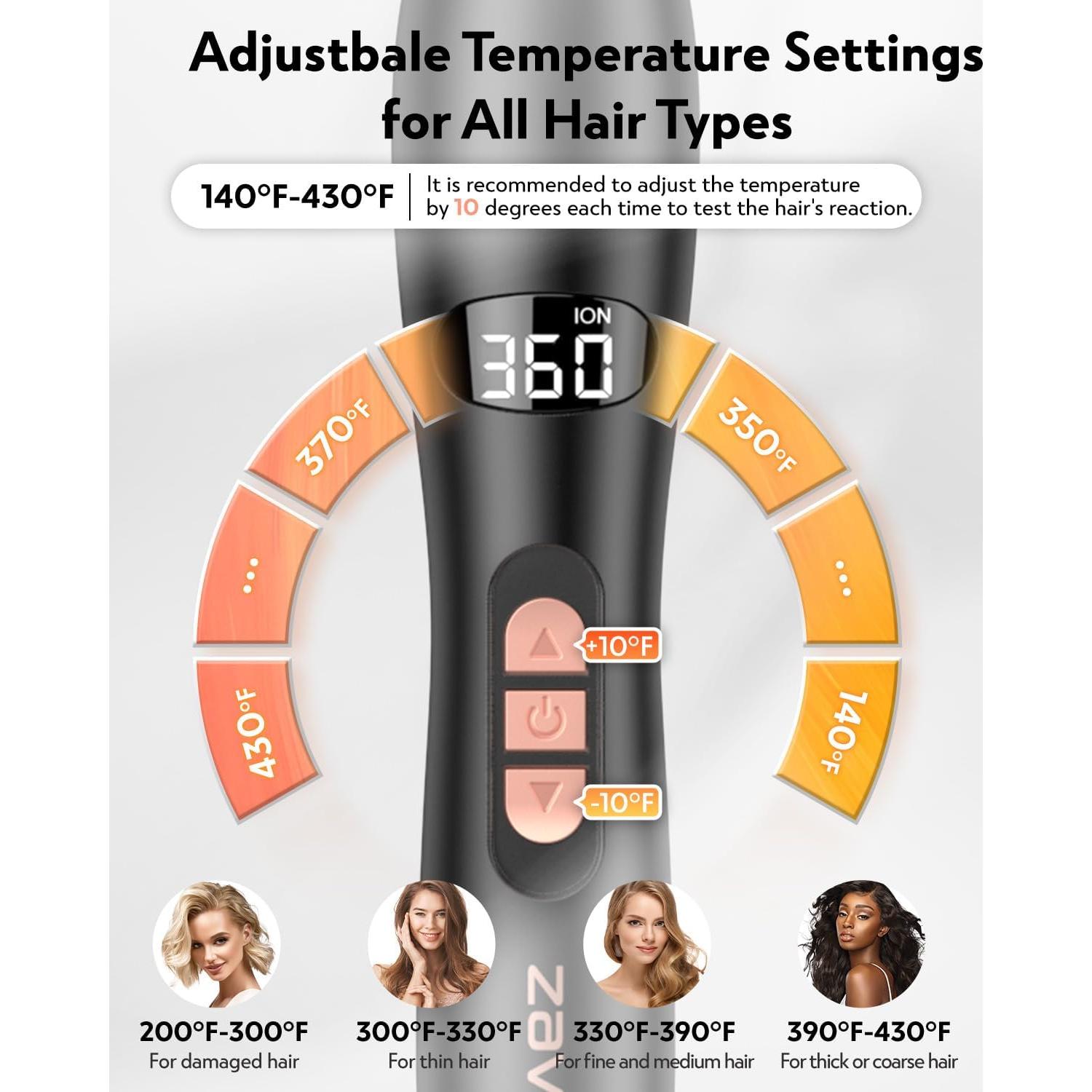 Cepillo Redondo Térmico Zavarea 1.5" Cerámica Iones Negativos