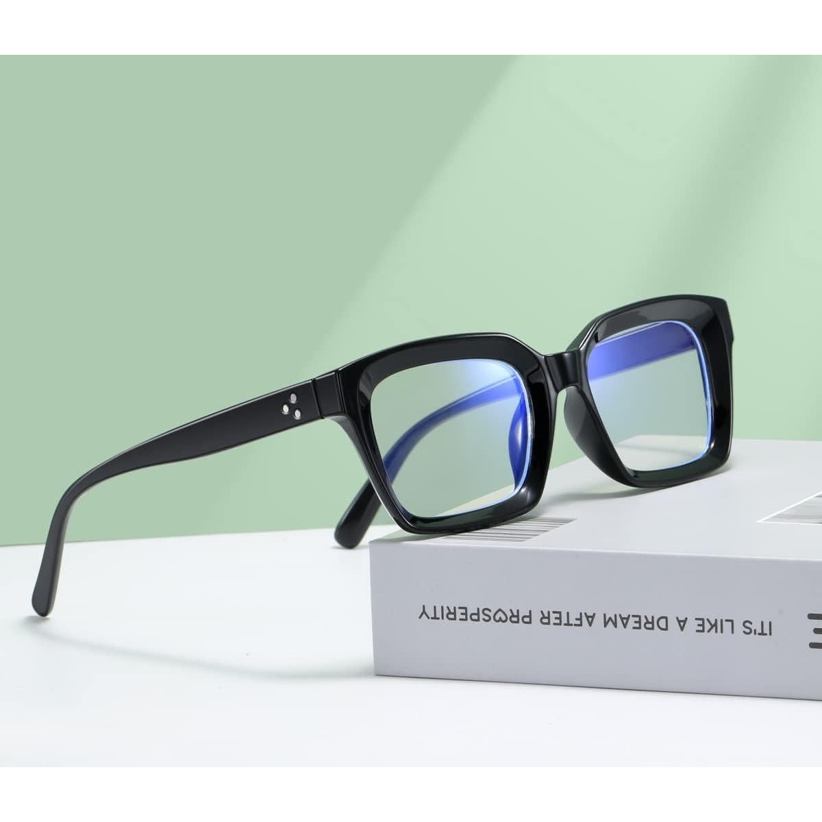 Gafas de Bloqueo de Luz Azul Aisswzber, Marco Cuadrado, UV400