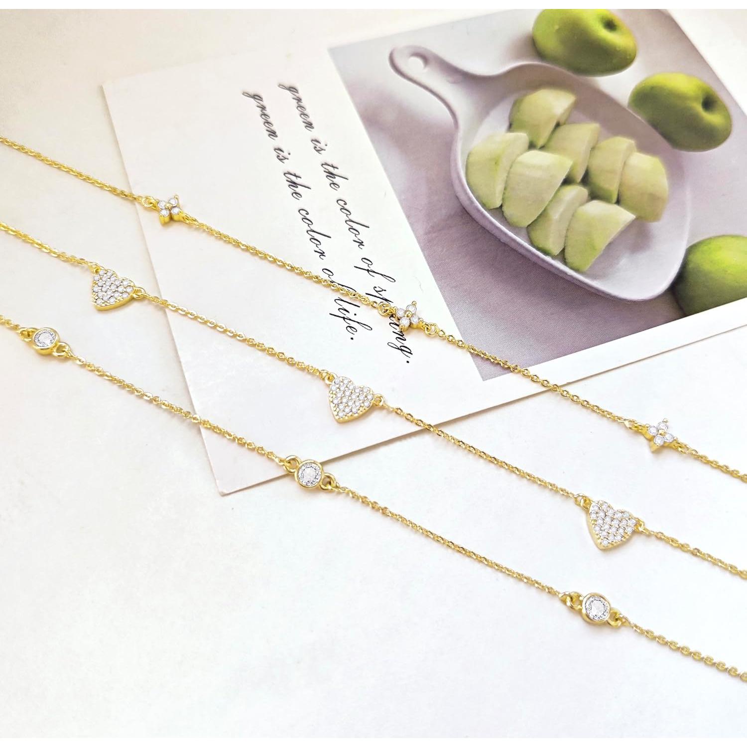 Collar Choker de Oro 18k Luxval con Diamante Flor CZ 40.6 cm