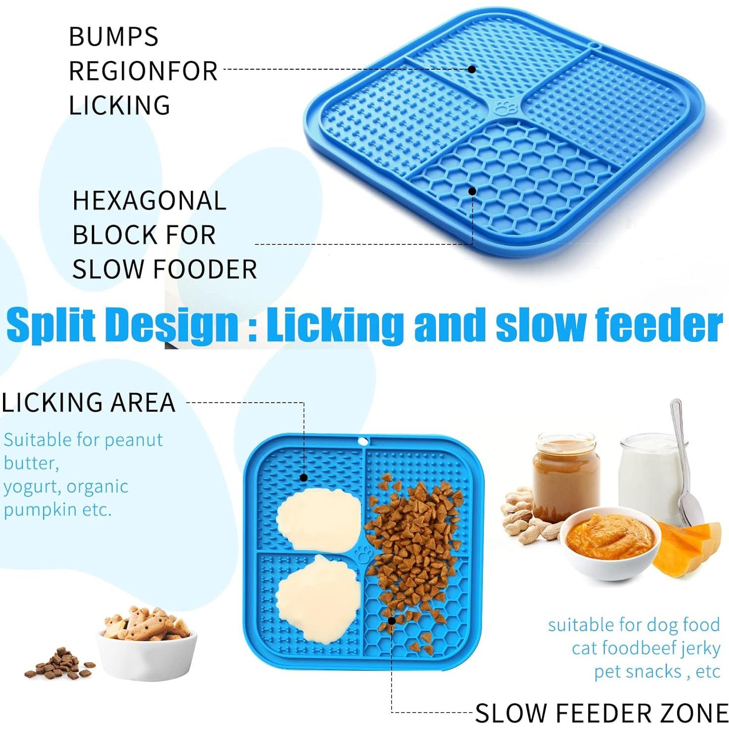 Alfombrilla Lick Honomastry Azul 20.1cm para Perros