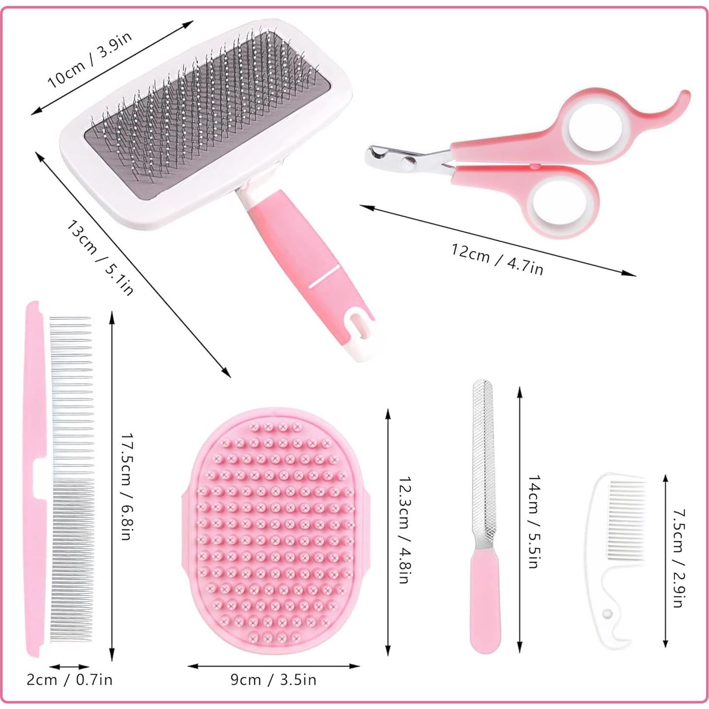 Kit de Aseo para Mascotas Pequeñas Crafterlife - 5 Piezas