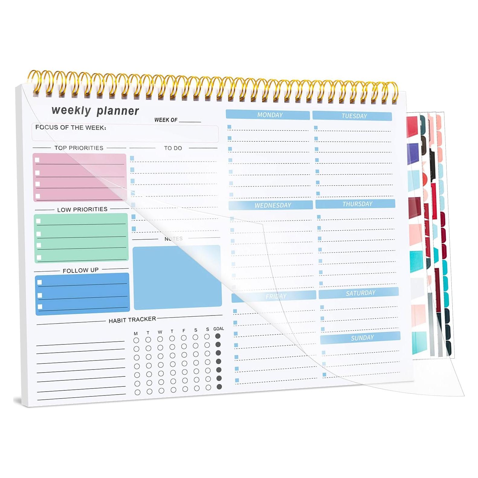 Planificador Semanal Sin Fecha Thboxes 21.6x27.9cm Azul