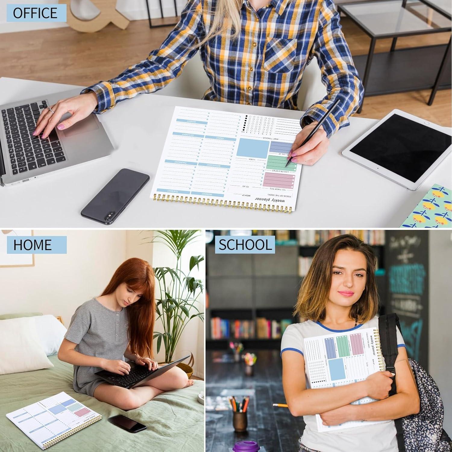 Planificador Semanal Sin Fecha Thboxes 21.6x27.9cm Azul