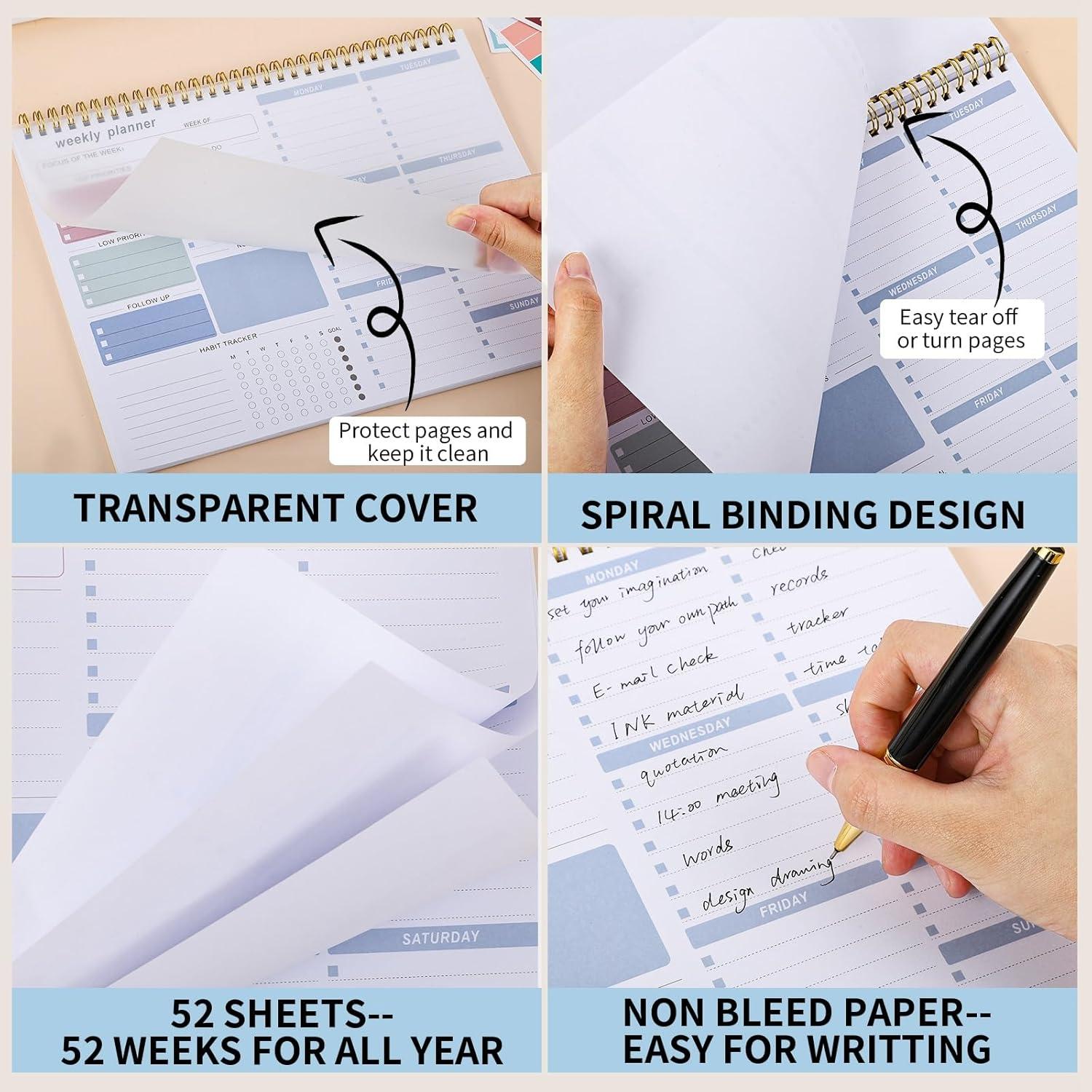 Planificador Semanal Sin Fecha Thboxes 21.6x27.9cm Azul