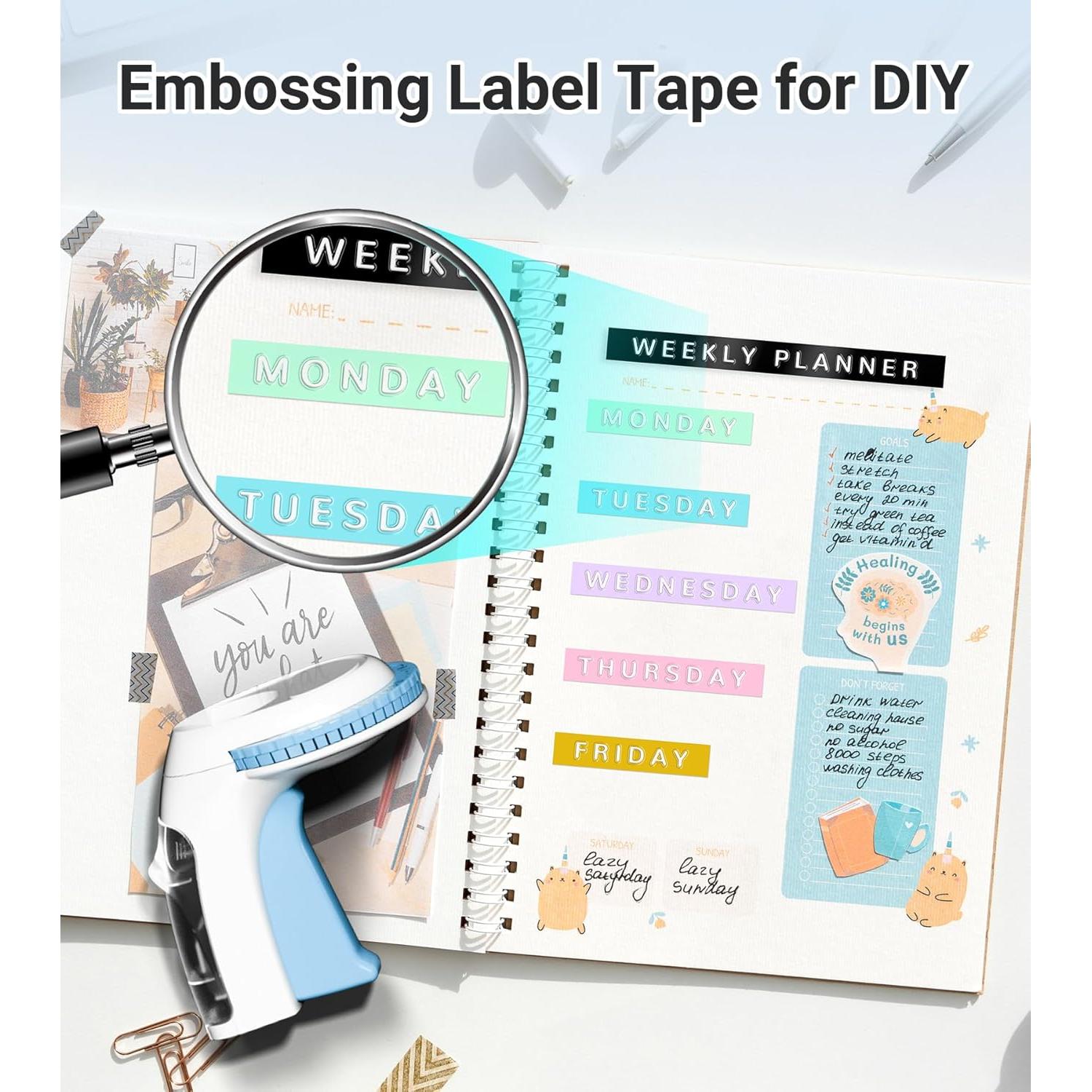 Máquina Manual de Etiquetas en Relieve EazeID 3D con 10 Cintas