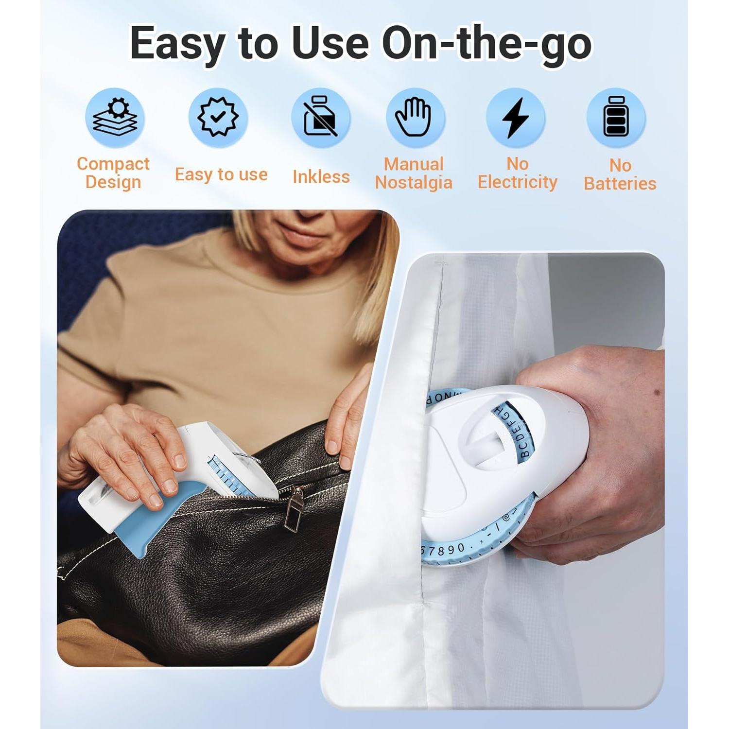 Máquina Manual de Etiquetas en Relieve EazeID 3D con 10 Cintas