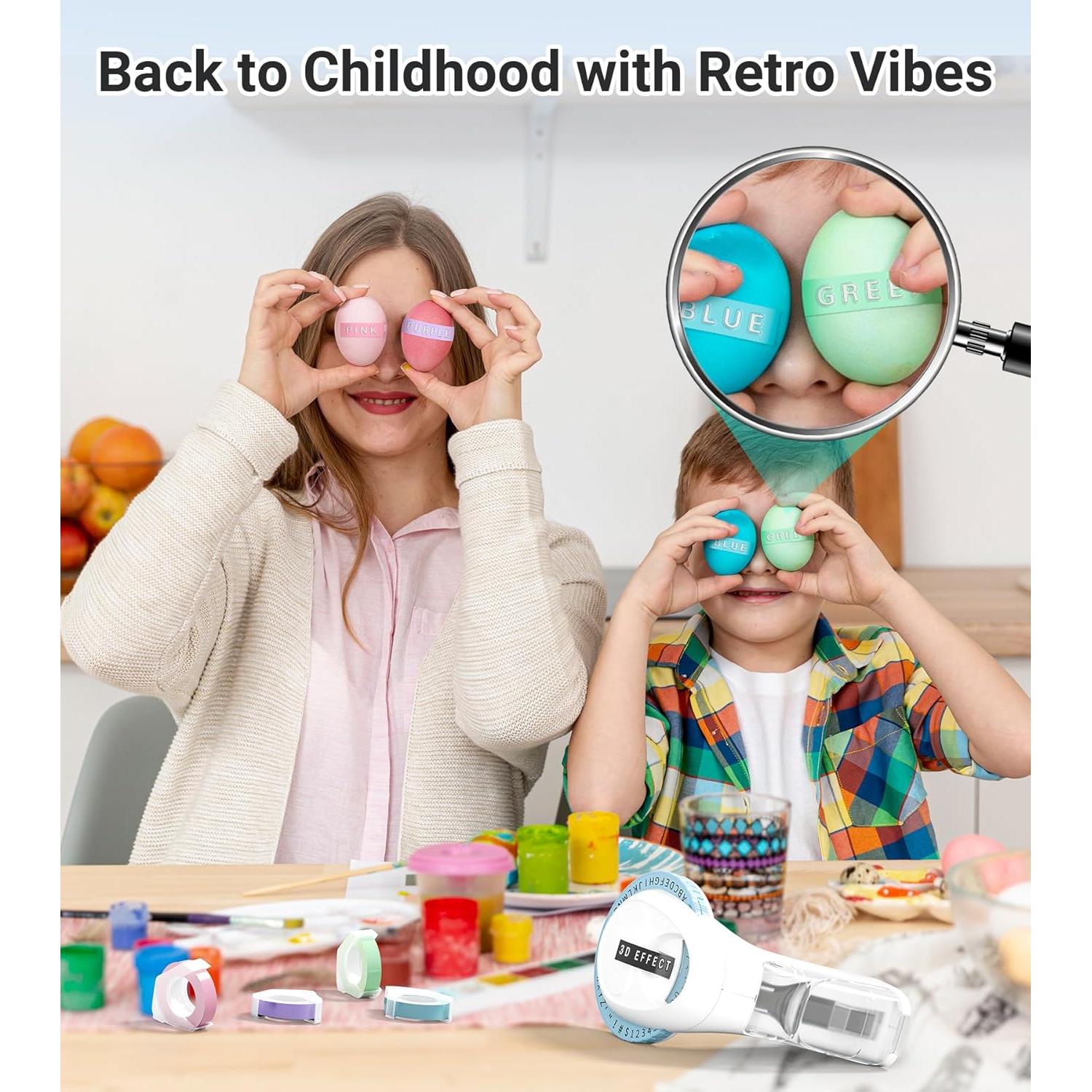 Máquina Manual de Etiquetas en Relieve EazeID 3D con 10 Cintas