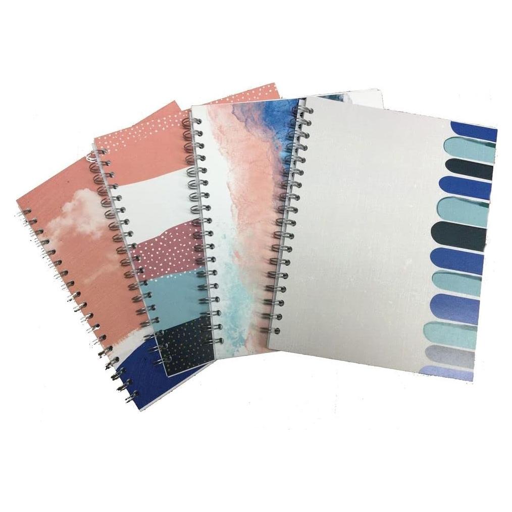 Paquete de 4 Cuadernos Pequeños New Leaf Paper 24.8x19.1cm