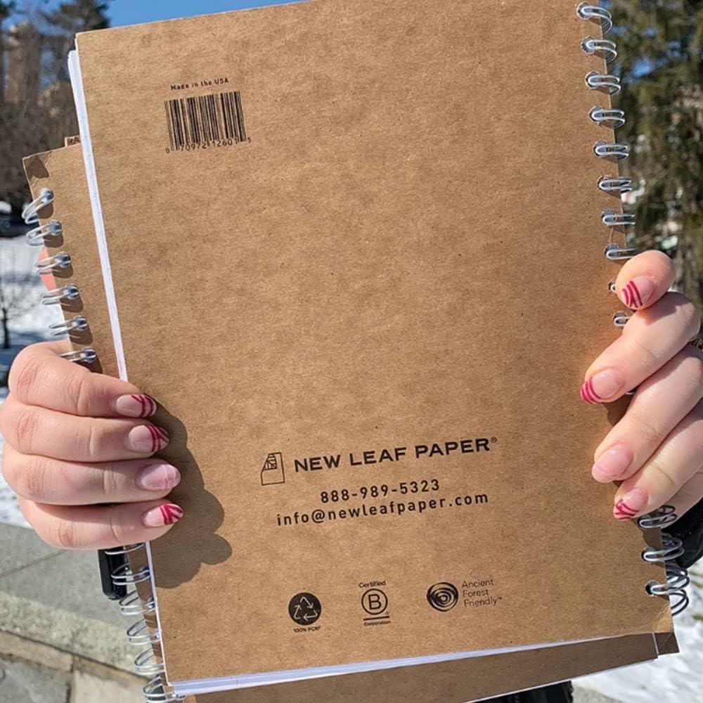Paquete de 4 Cuadernos Pequeños New Leaf Paper 24.8x19.1cm
