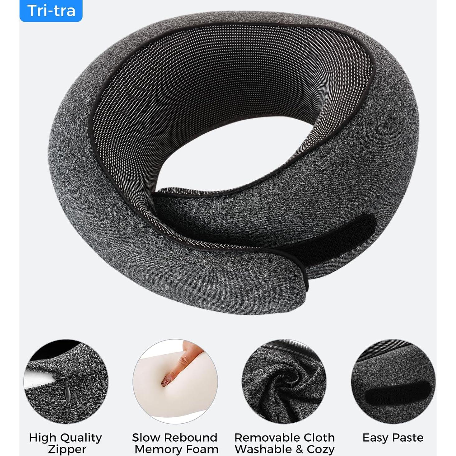 Almohada de Viaje Tri-tra con Soporte de Espuma Memoria 16.5cm