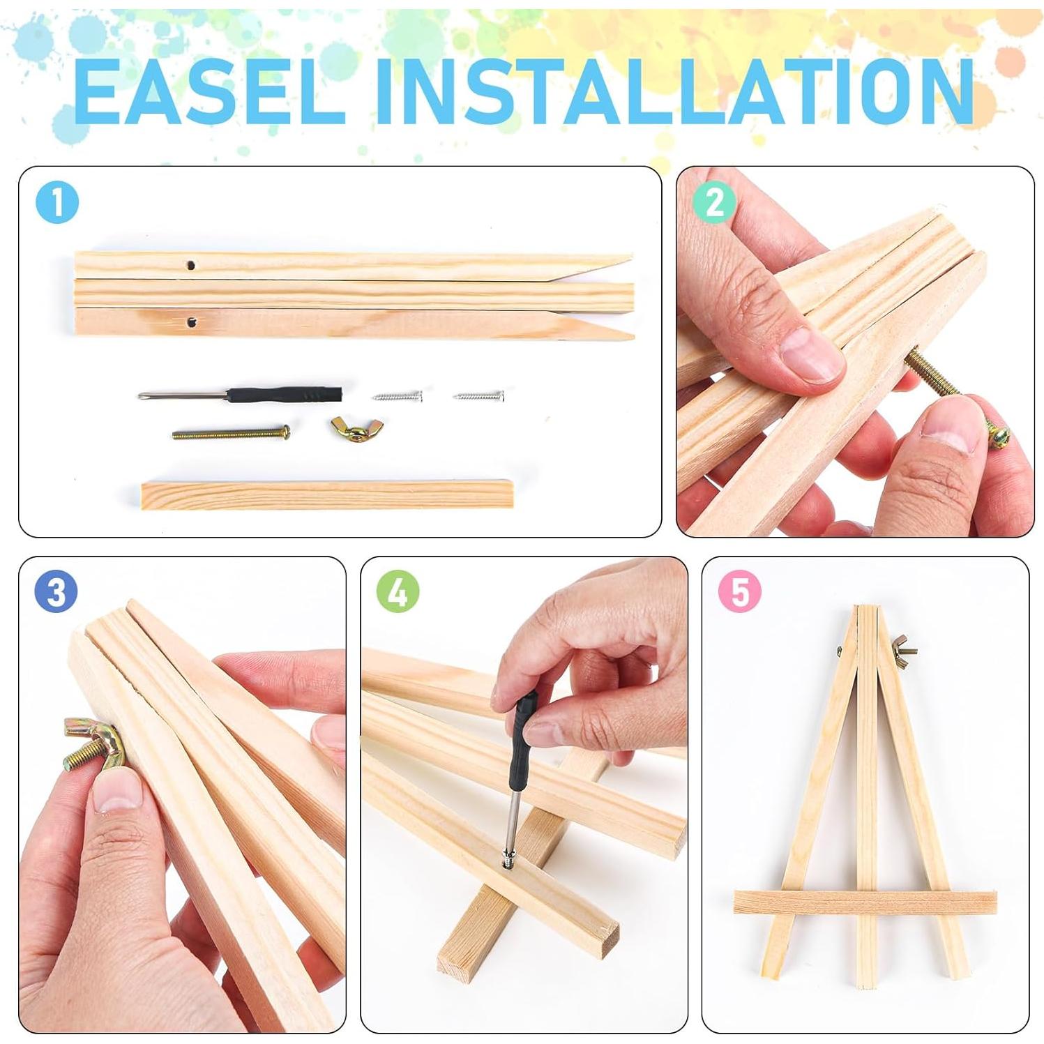 Kit de Pintura por Números Offito 4 Pack Enmarcado Adultos