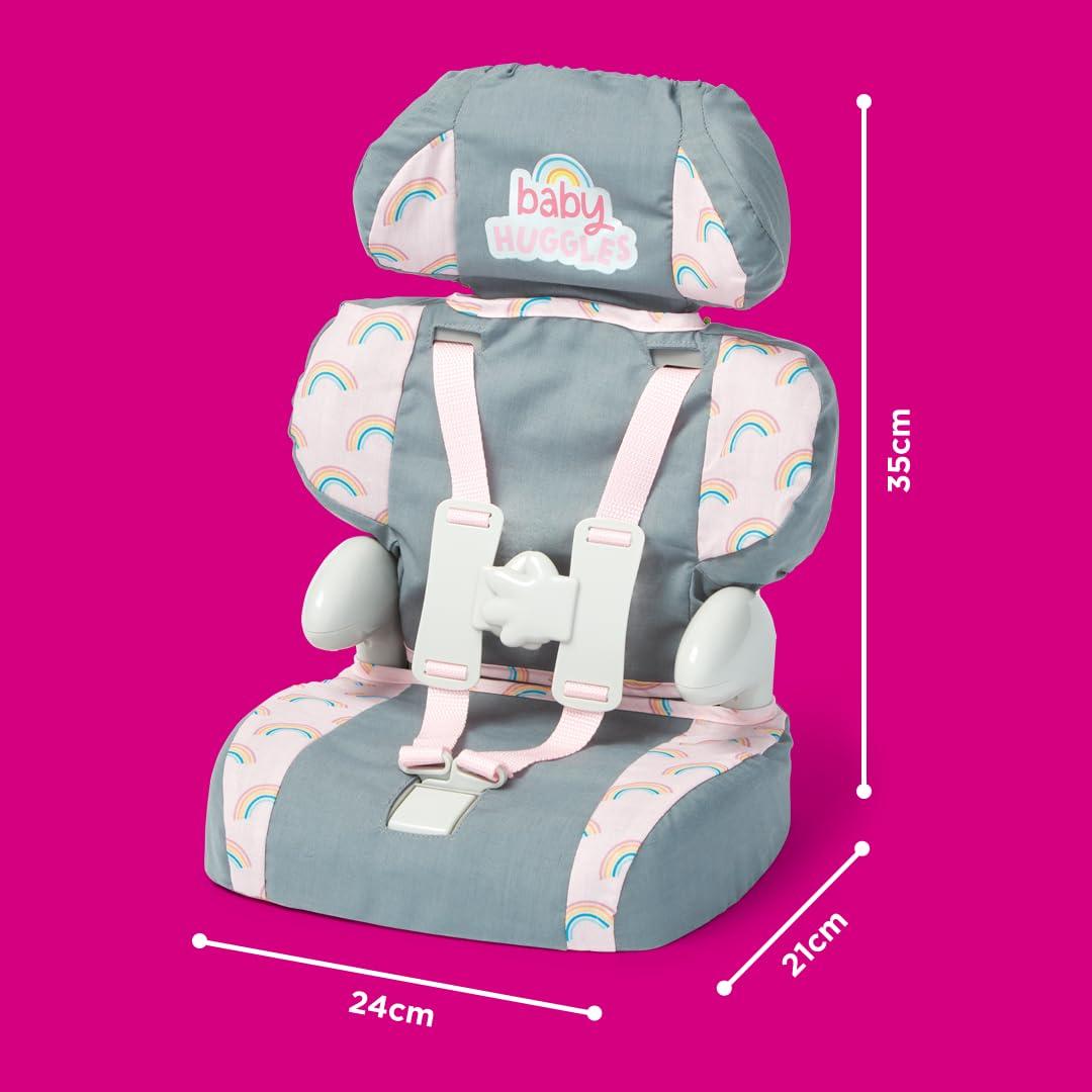 Asiento Elevador de Coche Casdon Gris para Muñecas 35 cm