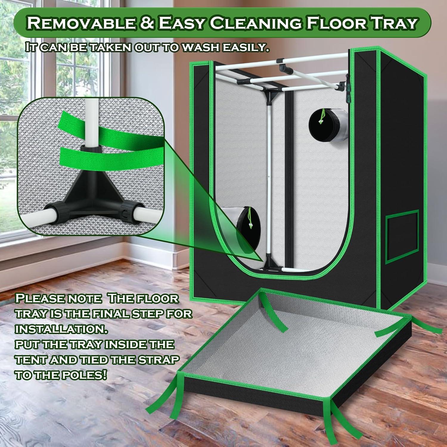 Tienda de Cultivo Hidropónica Green Hut 45x76x91 cm Mylar