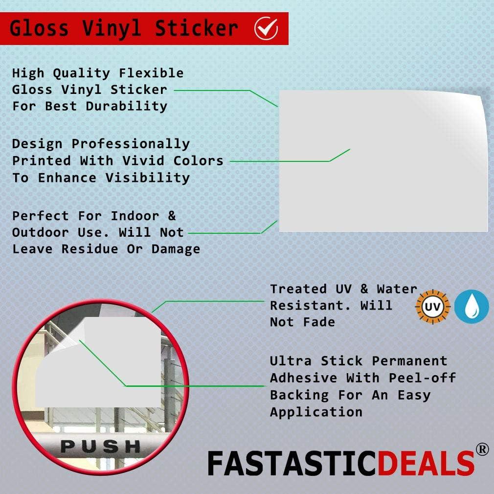 Calcomanías de Vinilo Fastasticdeals 5x7" Multicolor