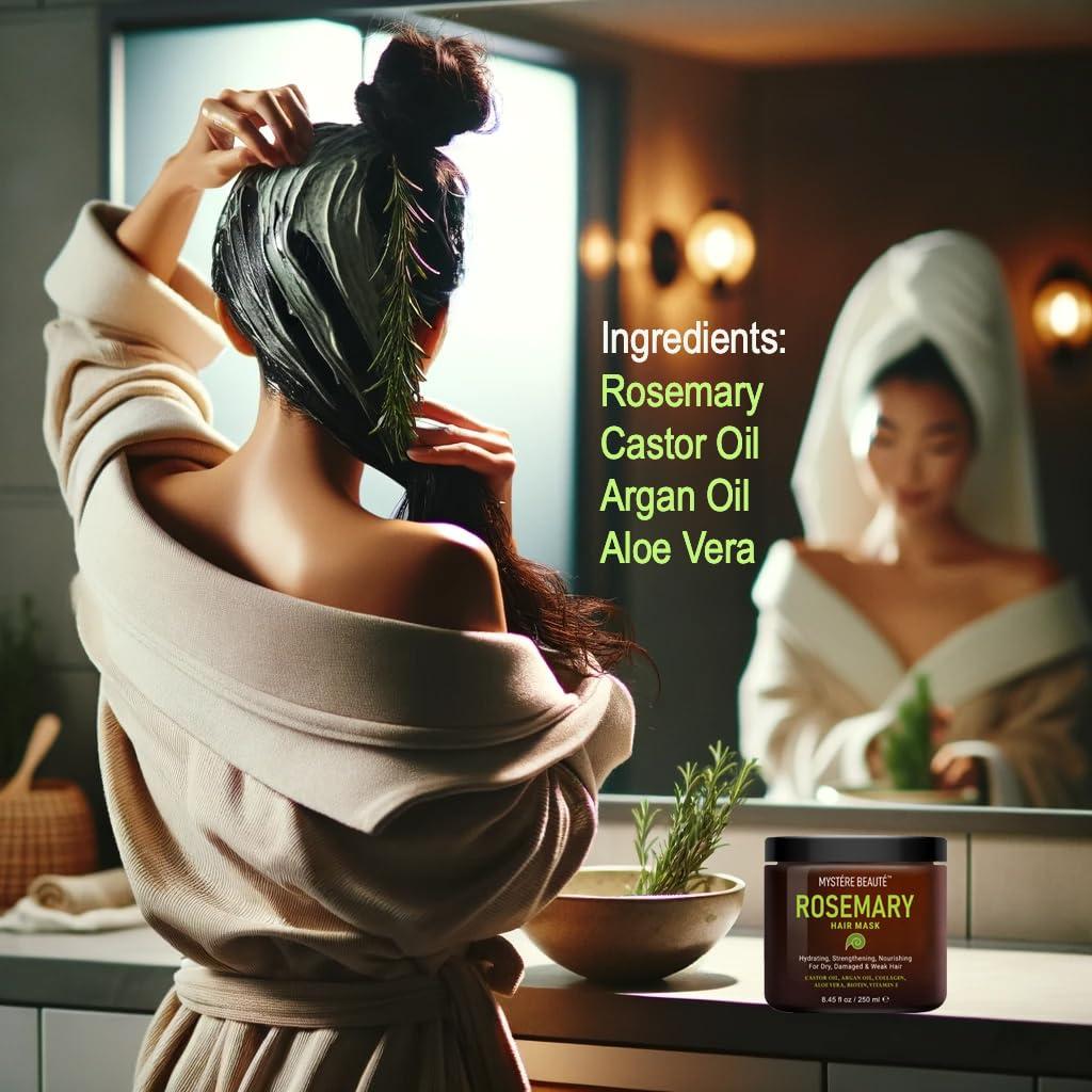 Mascarilla Capilar de Romero MYSTERE BEAUTE 250 ml - Hidratante y Fortalecedora