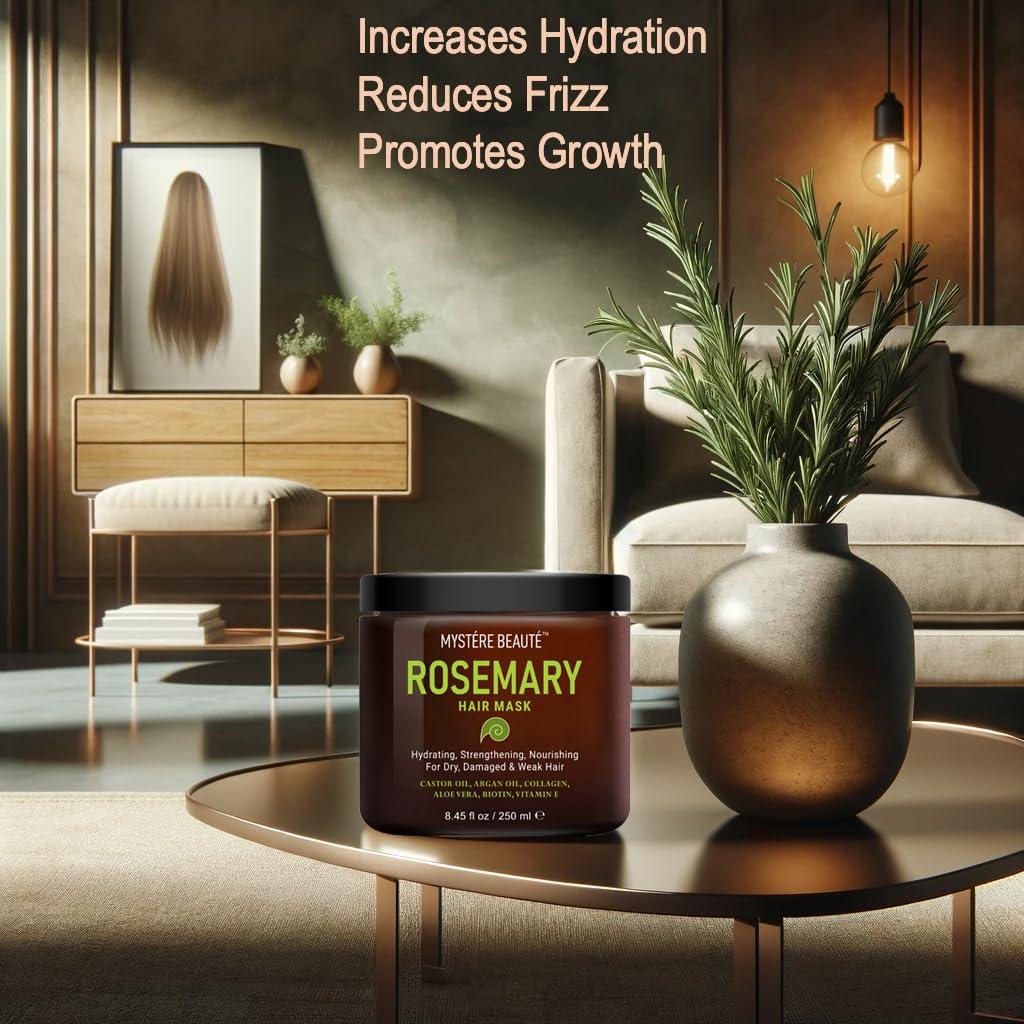 Mascarilla Capilar de Romero MYSTERE BEAUTE 250 ml - Hidratante y Fortalecedora