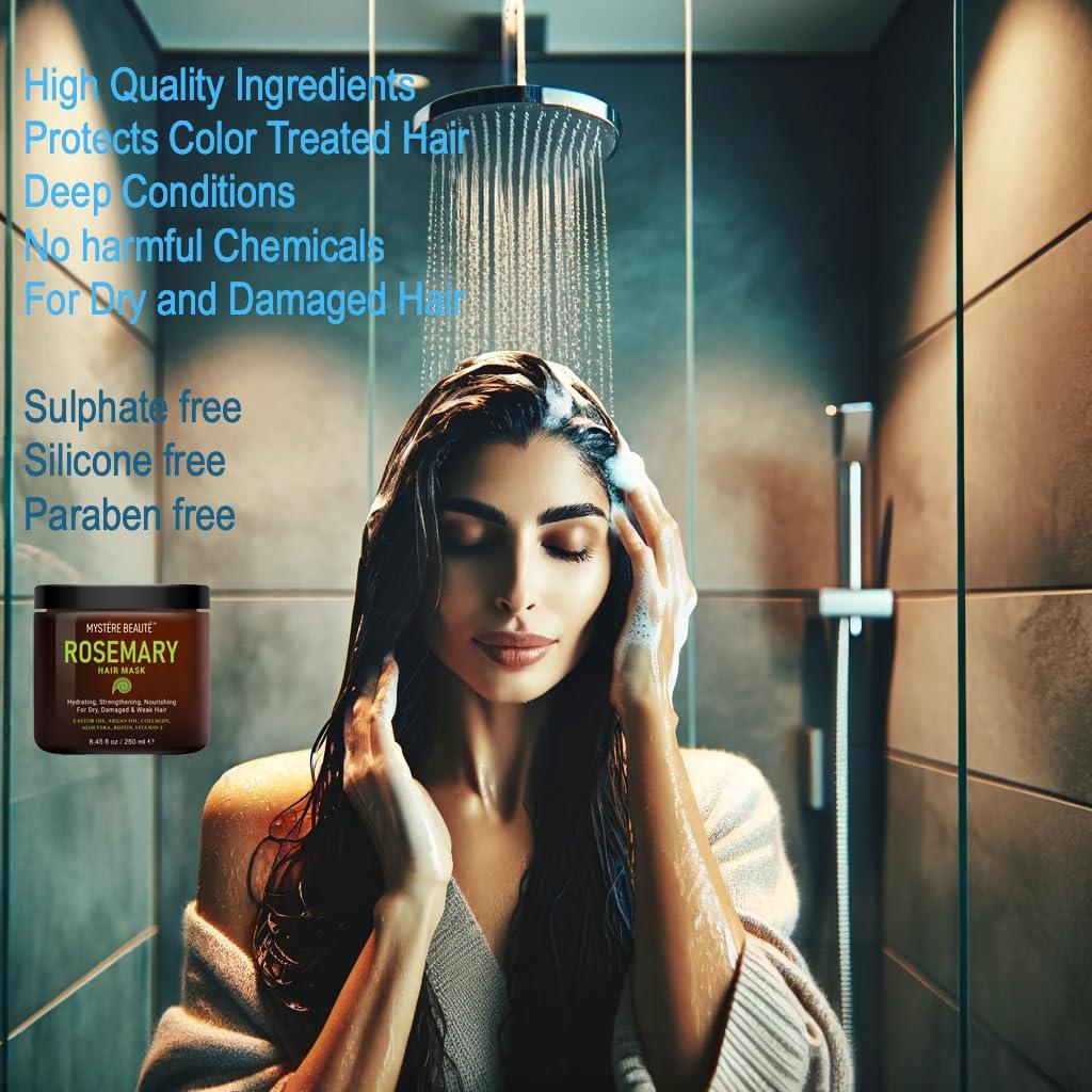 Mascarilla Capilar de Romero MYSTERE BEAUTE 250 ml - Hidratante y Fortalecedora