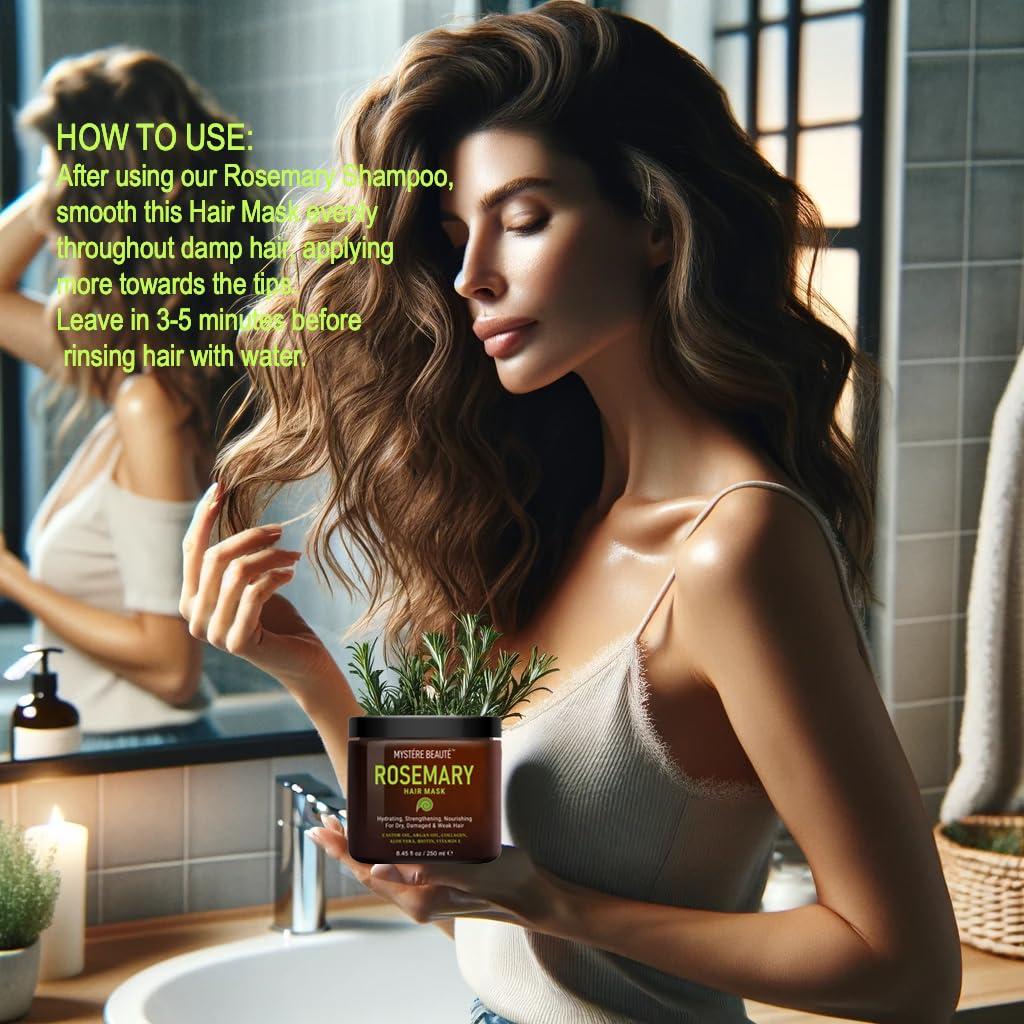 Mascarilla Capilar de Romero MYSTERE BEAUTE 250 ml - Hidratante y Fortalecedora