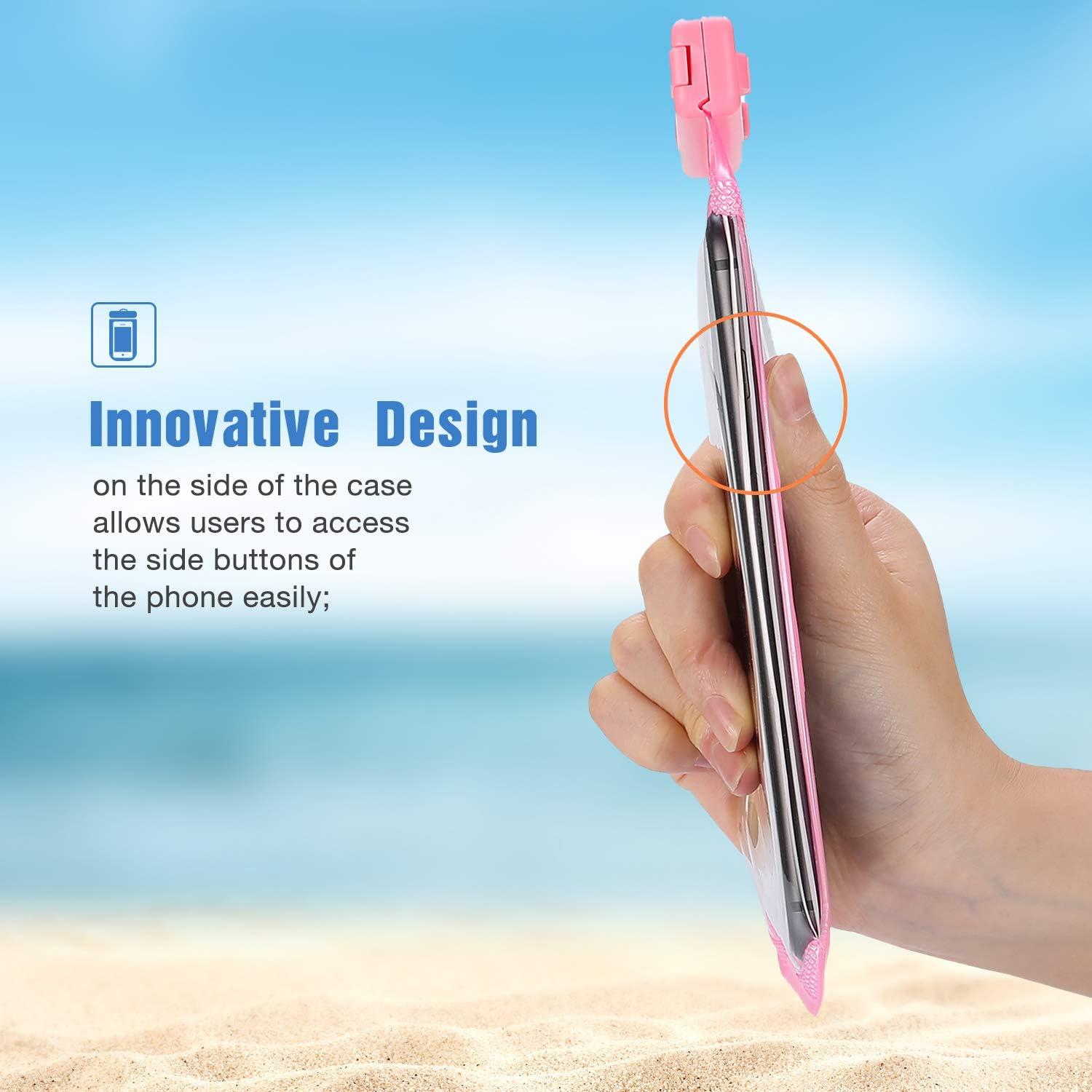 Funda de Teléfono Impermeable ProCase 2 Paquetes 7" Rosa/Negro