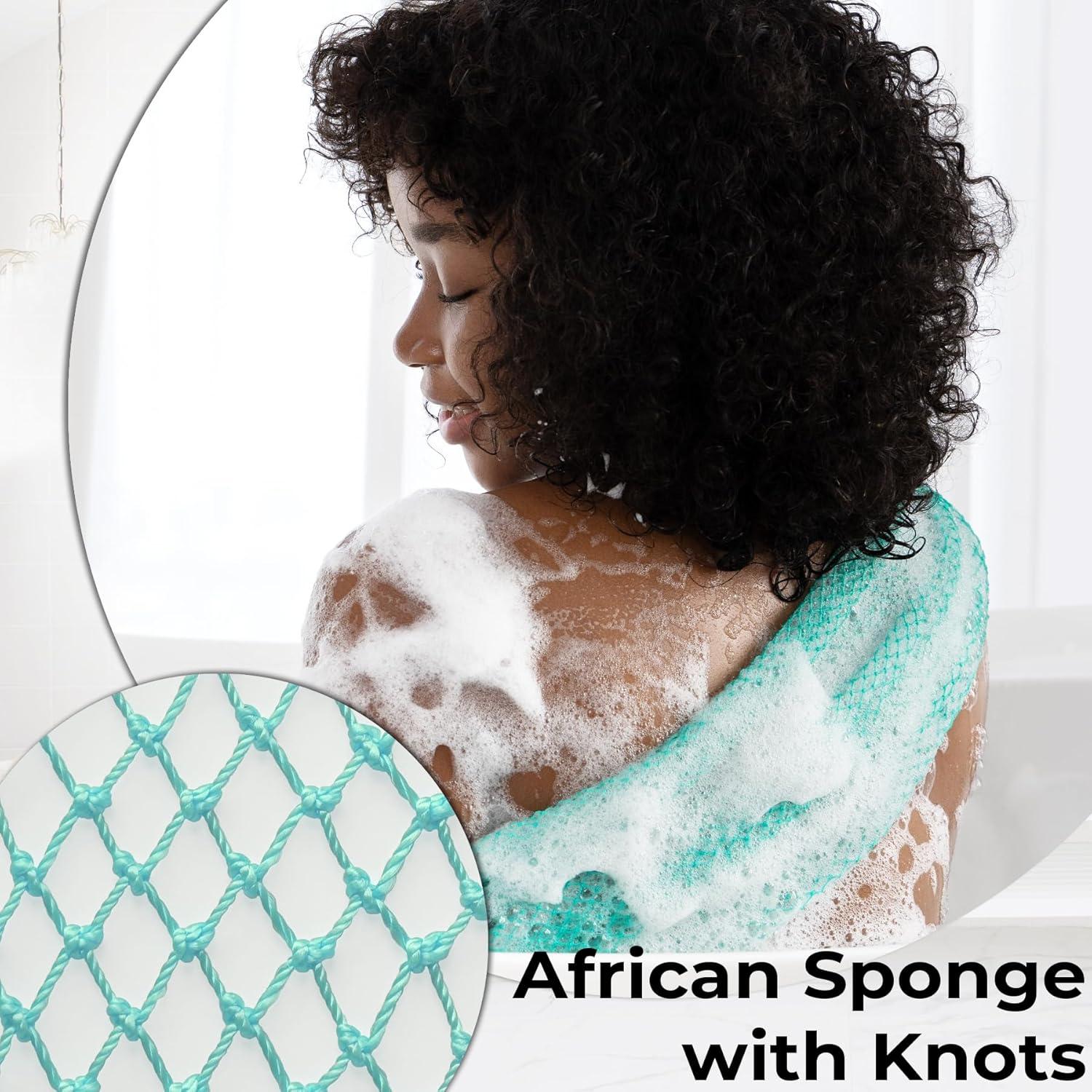 Esponja Exfoliante de Red Africana MINISENTIALS - 2 Piezas