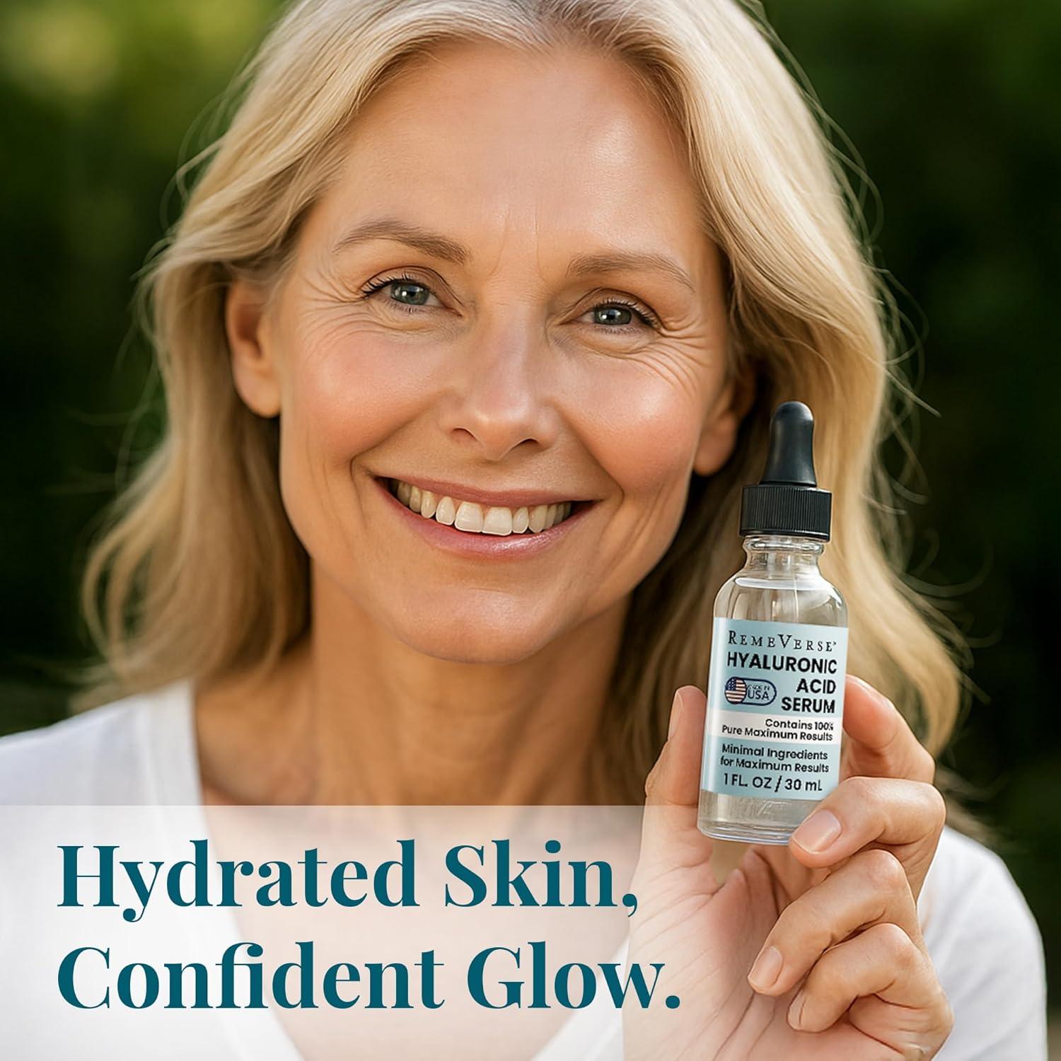 Suero de Ácido Hialurónico RemeVerse 28.35 g - Hidratación Intensiva
